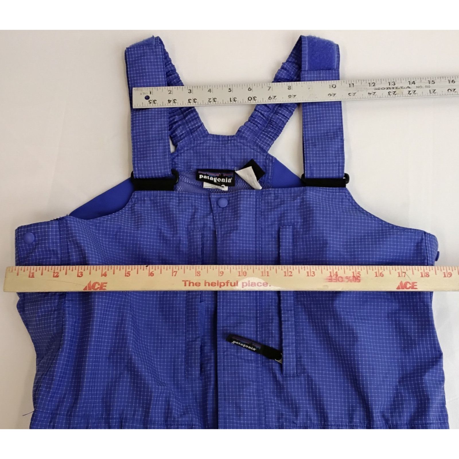 Patagonia Patagonia Super Alpine Ski Bibs Men's L Blue Grid VTG 90's Size US 36 / EU 52 - 11 Thumbnail