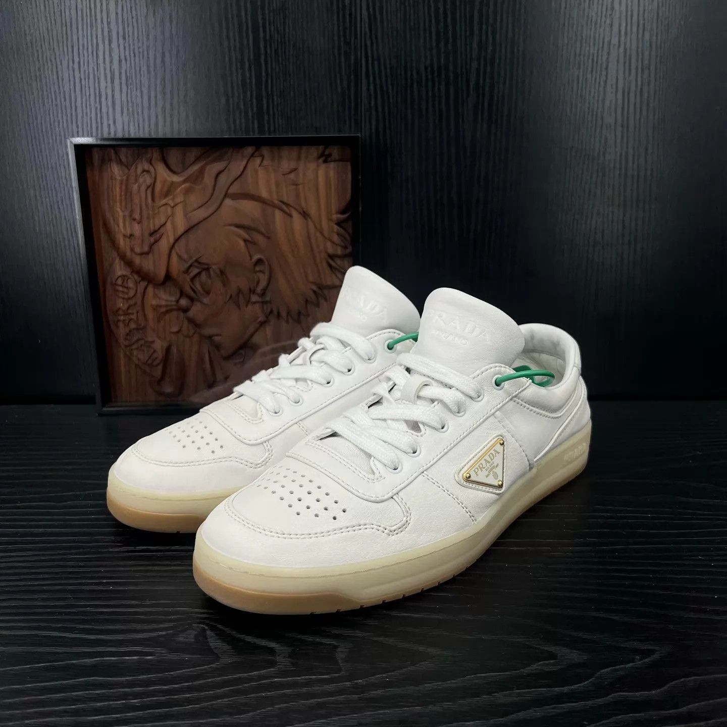 Prada Beige Low-Top Sneakers Size 9 Size US 9 / EU 42 - 1 Thumbnail
