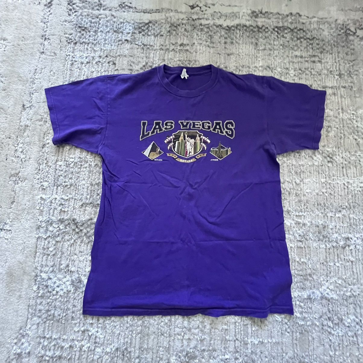 Anvil Purple Vintage Las Vegas Tee Size US L / EU 52-54 / 3 - 1 Thumbnail