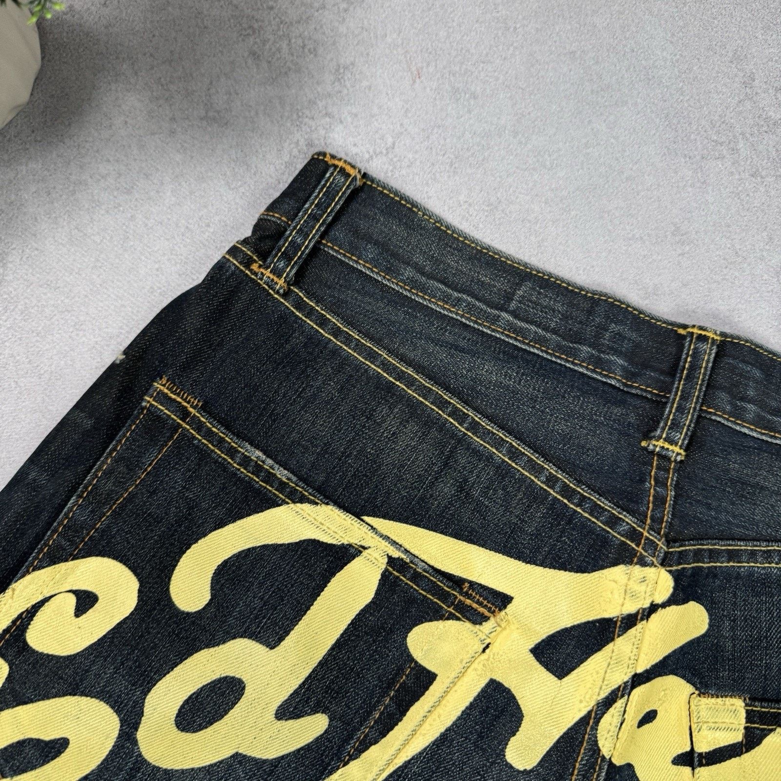 Ed Hardy Ed Hardy Big Logo Men Shorts Denim Jeans Y2K Size 31 Size US 31 - 9 Thumbnail