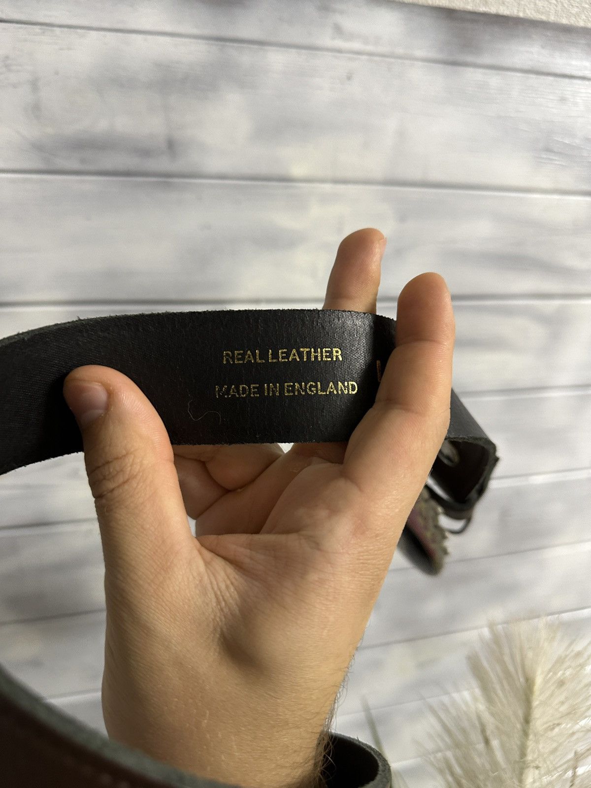 Leather Rare Belt Lucky 8 Magic Ball Y2K Style. Size ONE SIZE - 6 Thumbnail