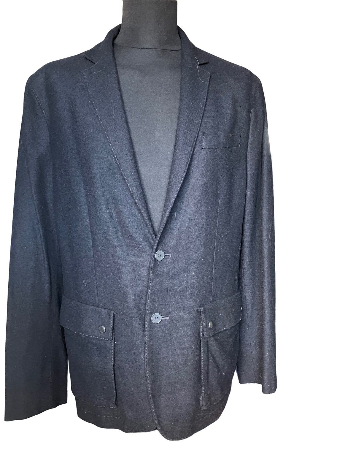 Wool blue blazer jacket 44 regular
