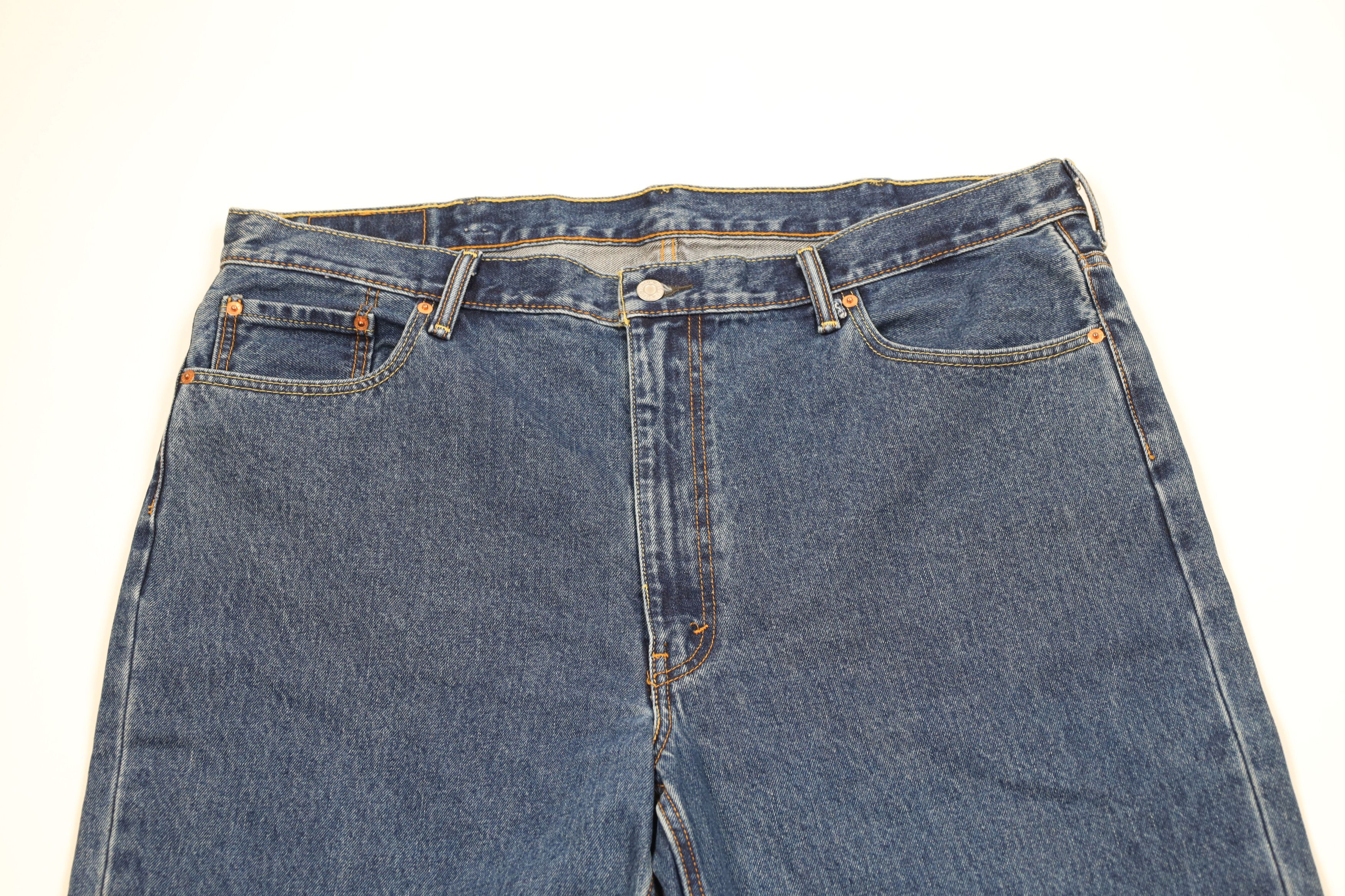 Levi's Vintage Y2K Levis 550 Relaxed Fit Denim Jeans Blue Cotton Size US 42 / EU 58 - 2 Thumbnail