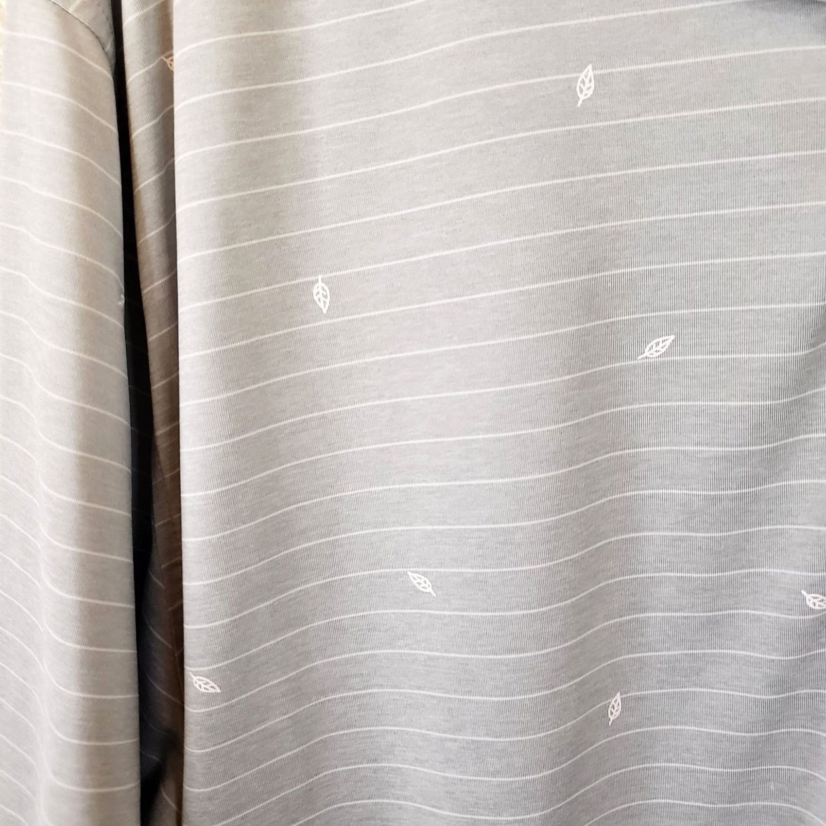 Footjoy FootJoy Polo Shirt Men 2XL Gray White Striped Athletic Fit Quail Logo Polo Shirt Short Sleeve Button Collared Golf Casual Mens Size US XXL / EU 58 / 5 - 7 Thumbnail