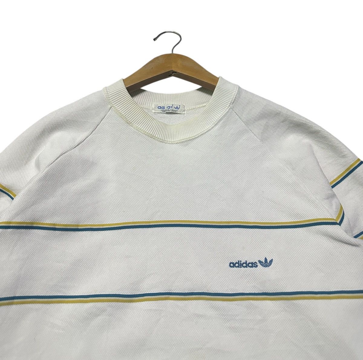 Adidas Vintage 80s Adidas descente crewned sweatshirt Size US M / EU 48-50 / 2 - 2 Thumbnail