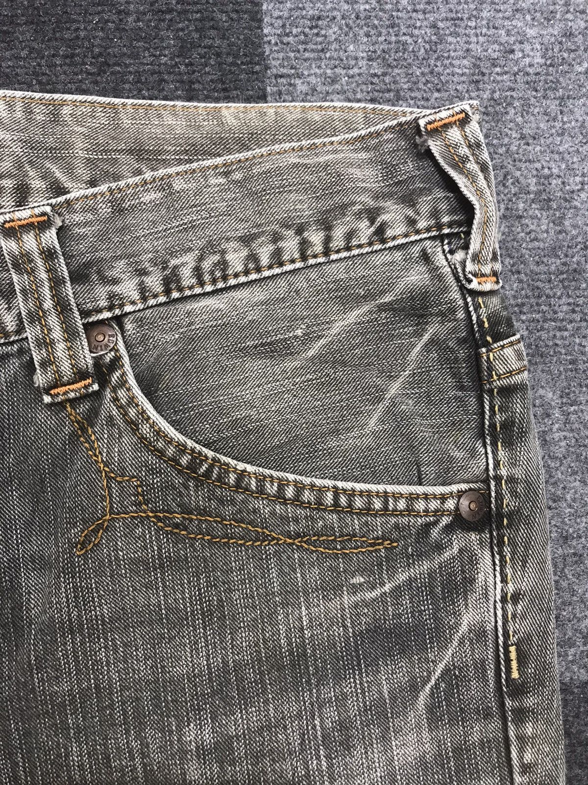 Edwin 💥FLARE💥EDWIN NAVAJO BLACK WASH SICK FADES WIDE DENIM F251 Size US 36 / EU 52 - 10 Thumbnail