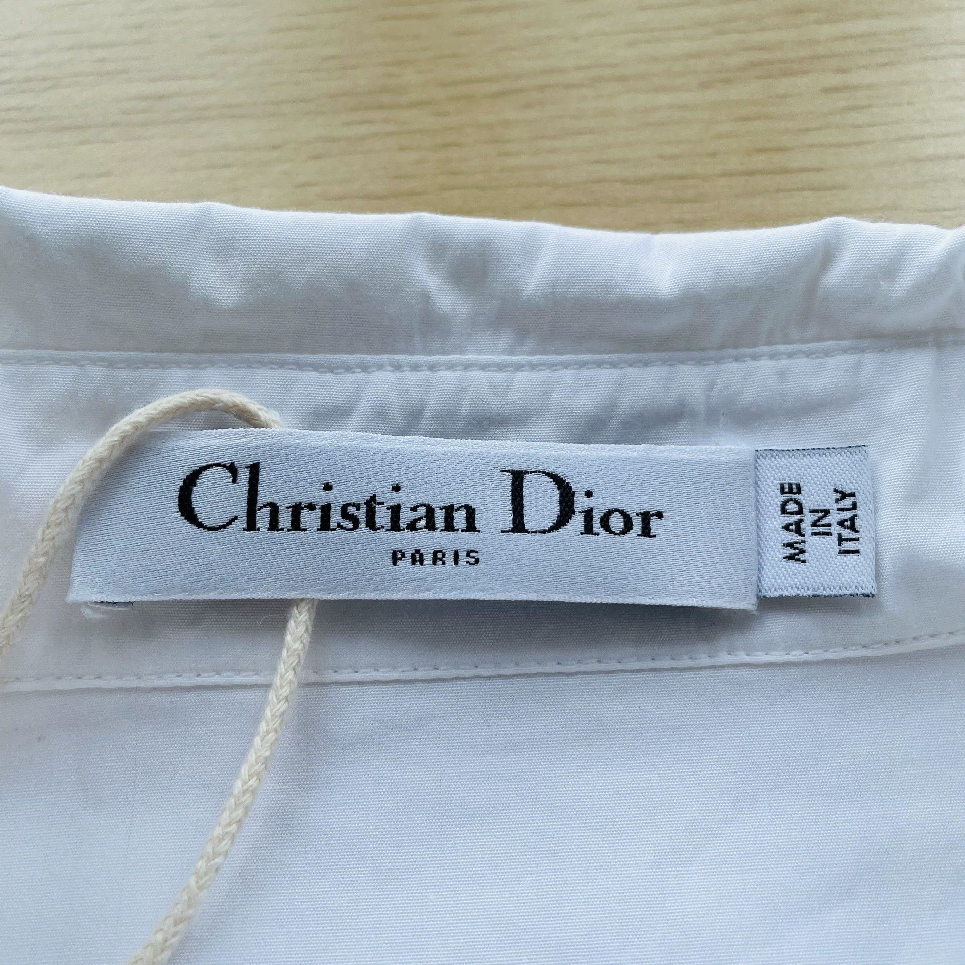 Dior DIOR Women's White Cotton Poplin Bee Logo LS Shirt 36 99New Size XS / US 0-2 / IT 36-38 - 5 Thumbnail