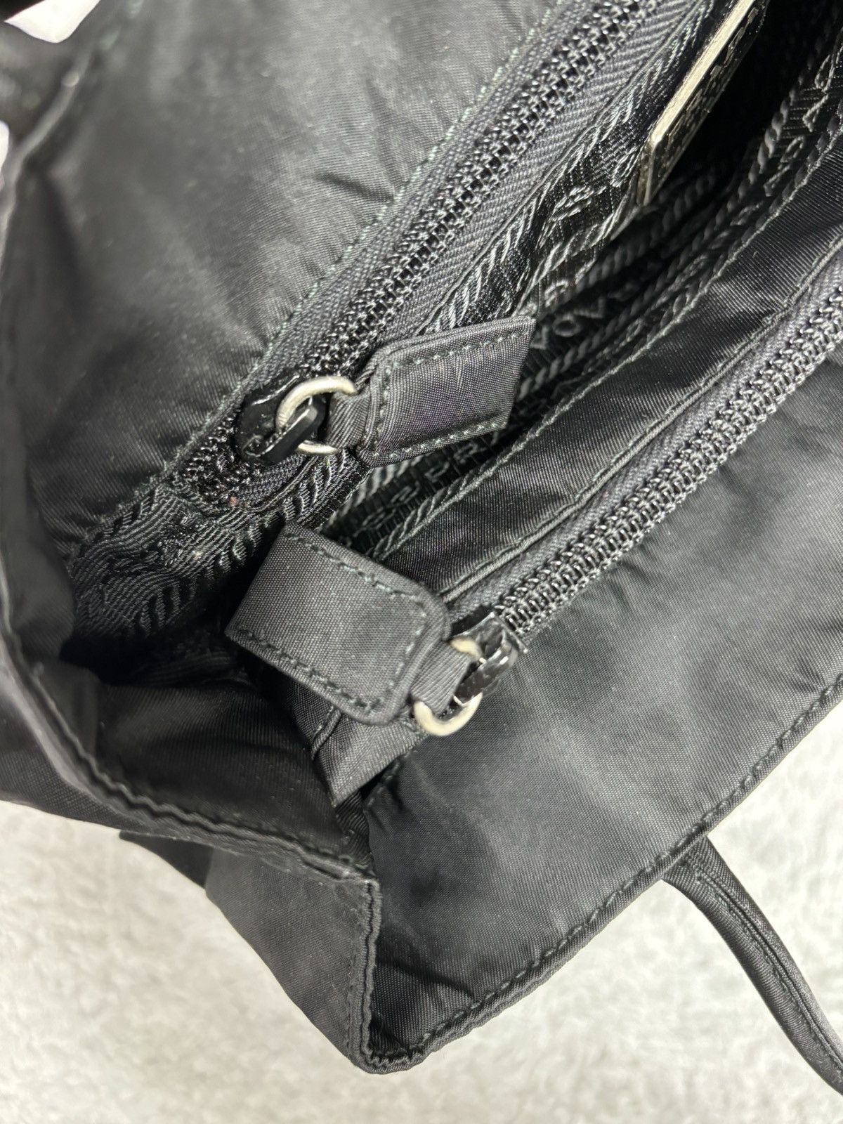 Prada Prada Black Nylon Tote Bag Size ONE SIZE - 9 Thumbnail