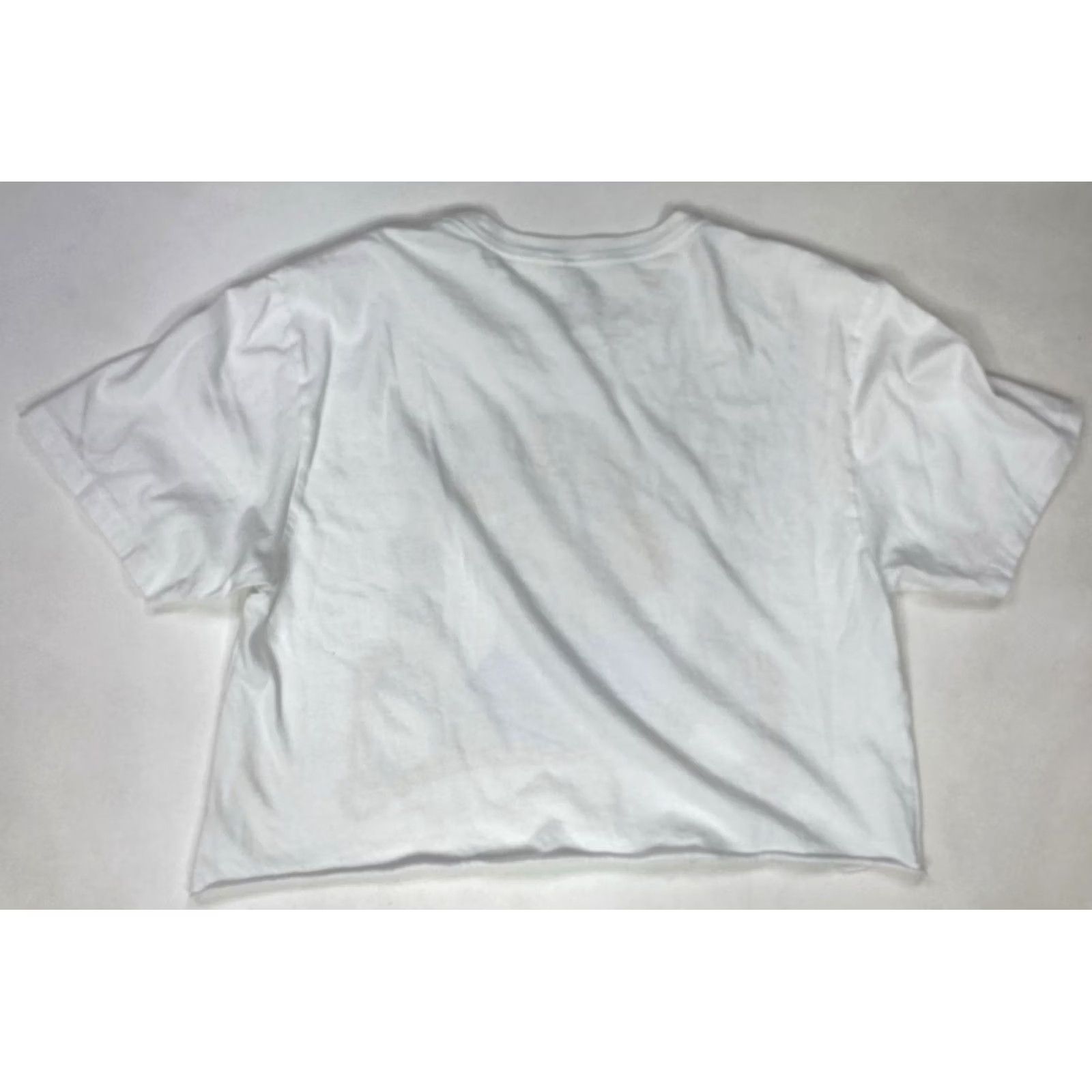 Vintage Willie Nelson Cropped T-shirt Women Medium White Short Sleeve Music Shirt Size M / US 6-8 / IT 42-44 - 4 Thumbnail