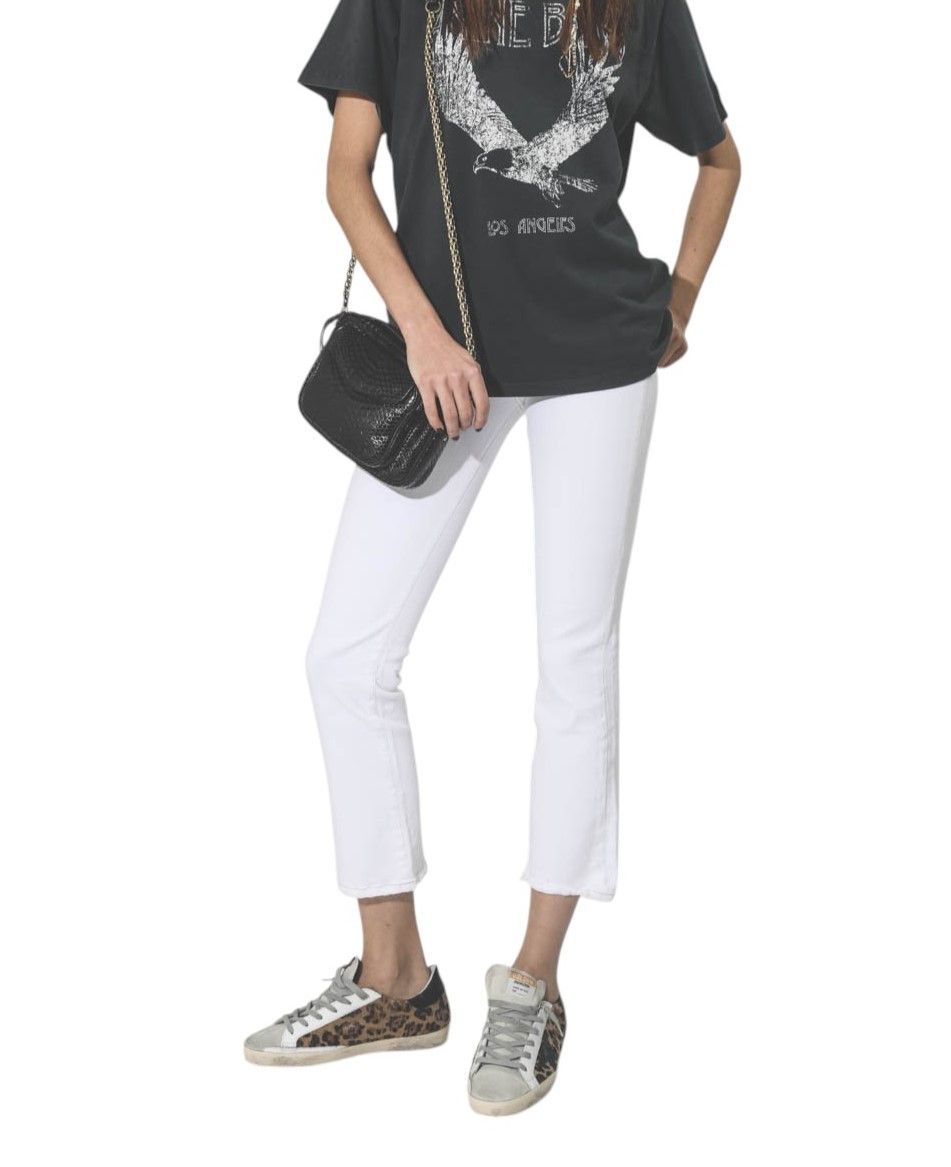 R13 KICK 30 Zip Fly Bale White Bootcut Ankle Jeans 84472 Size 30" / US 8 / IT 44 - 1 Thumbnail