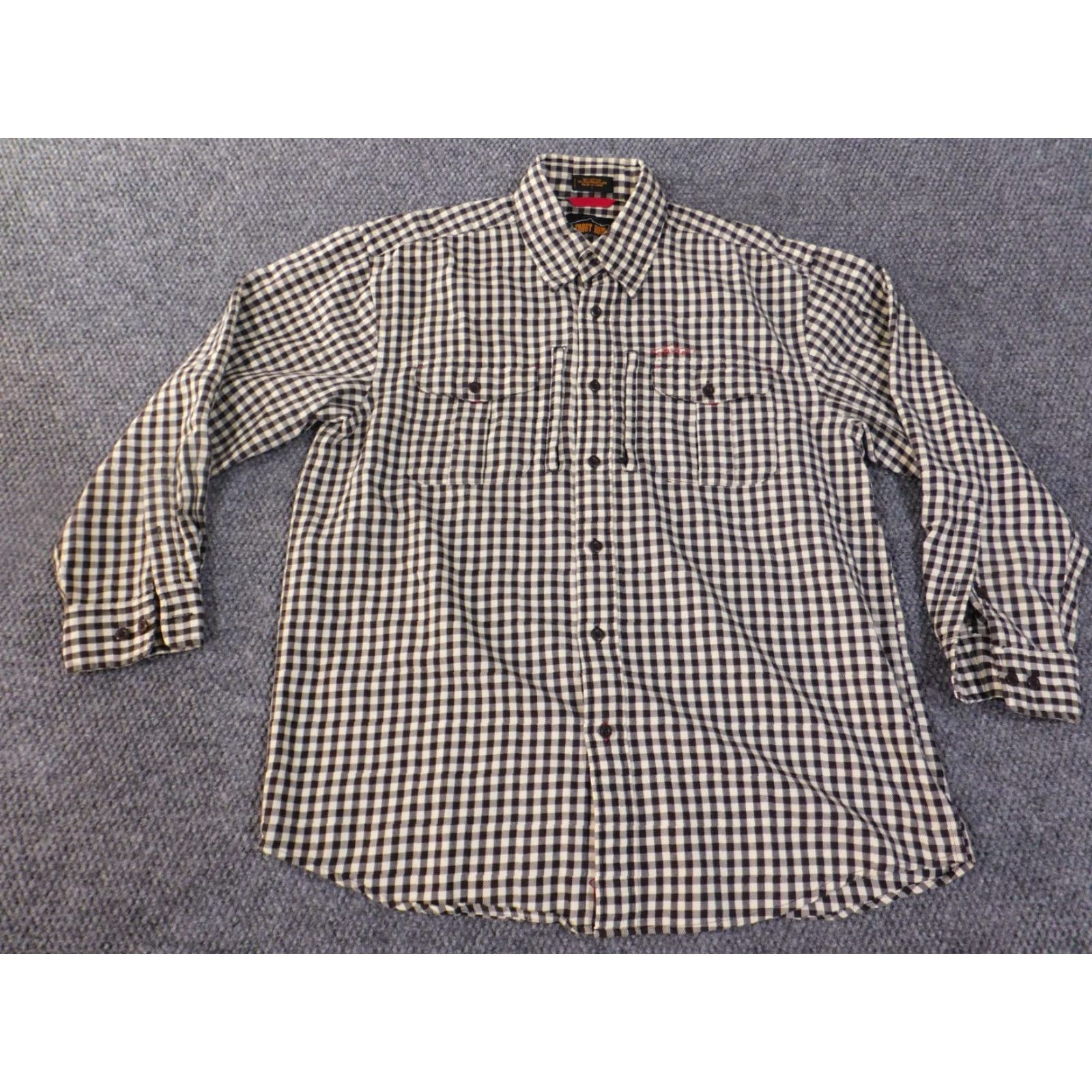 Orvis Orvis Shirt Mens L Blue Plaid Flannel Button-Up Zip Collar Down Outdoor Outdoors Regular All Seasons Size US L / EU 52-54 / 3 - 4 Thumbnail