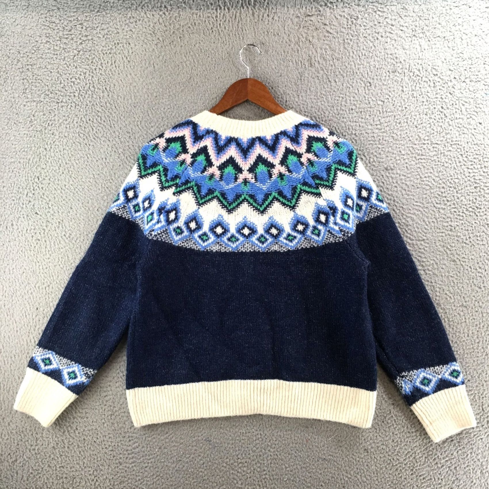 Old Navy Old Navy Multicolor Fair Isle Sweater Mens M Knitted Crew Neck Pullover Casual Size US M / EU 48-50 / 2 - 7 Thumbnail