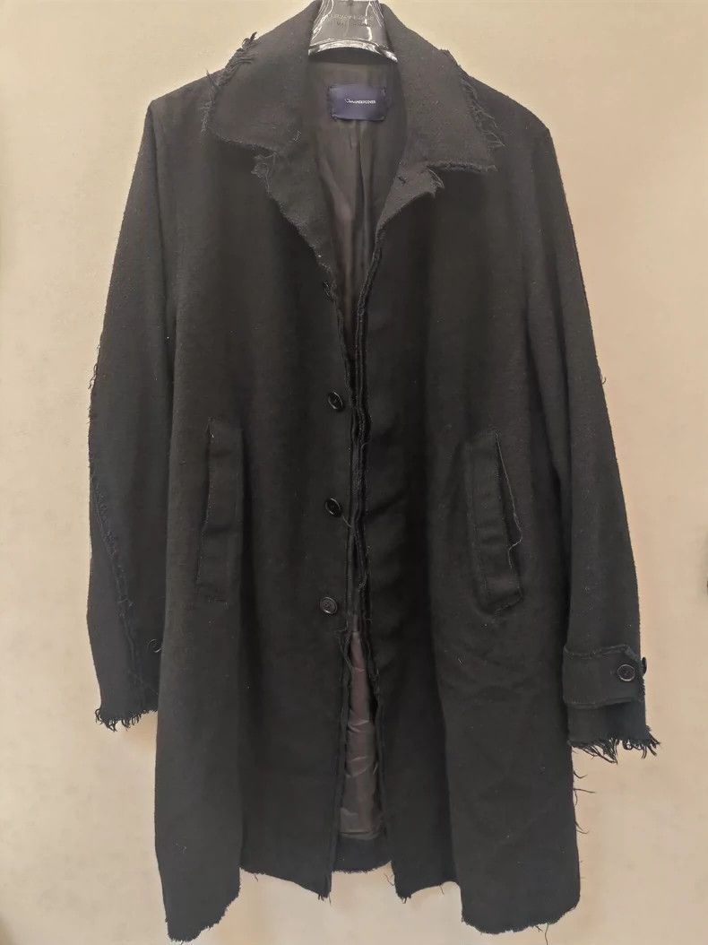 Undercover Elegant Fringed Wool Coat by Undercover Size US M / EU 48-50 / 2 - 1 Thumbnail