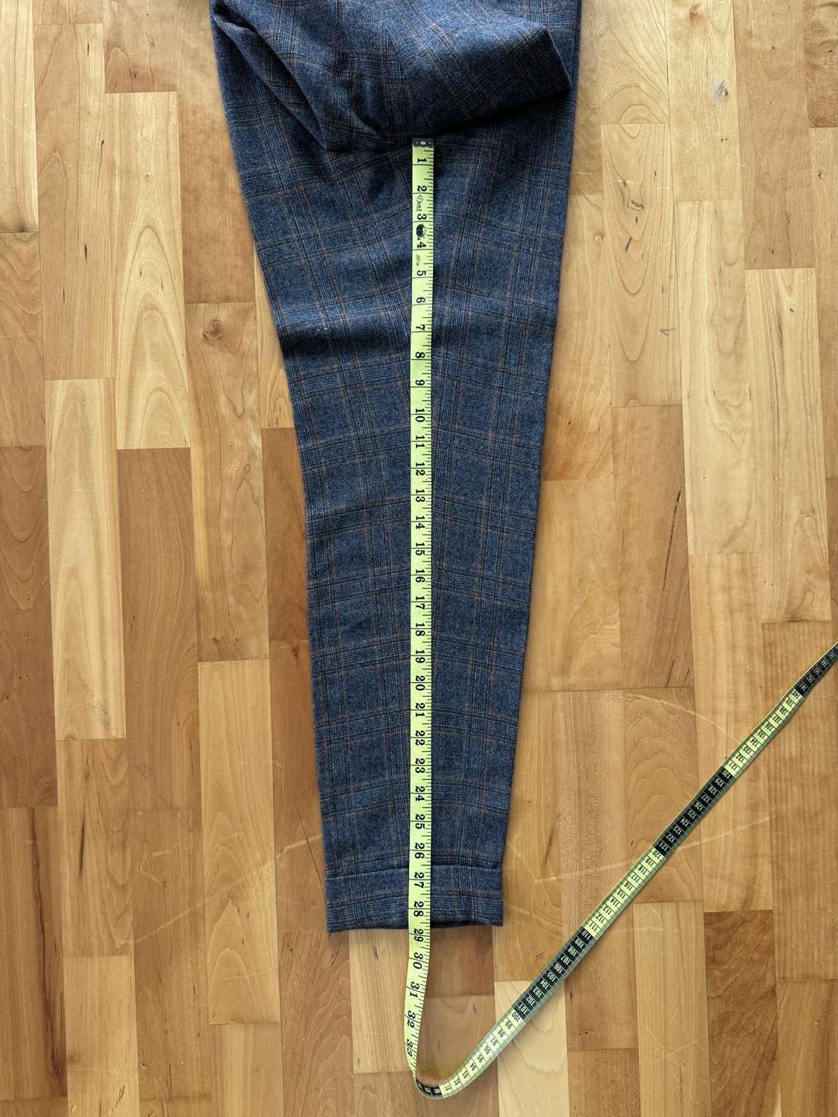 Billy Reid Billy Reid Size 30 Wool Plaid Cropped Trousers Size US 30 / EU 46 - 3 Thumbnail