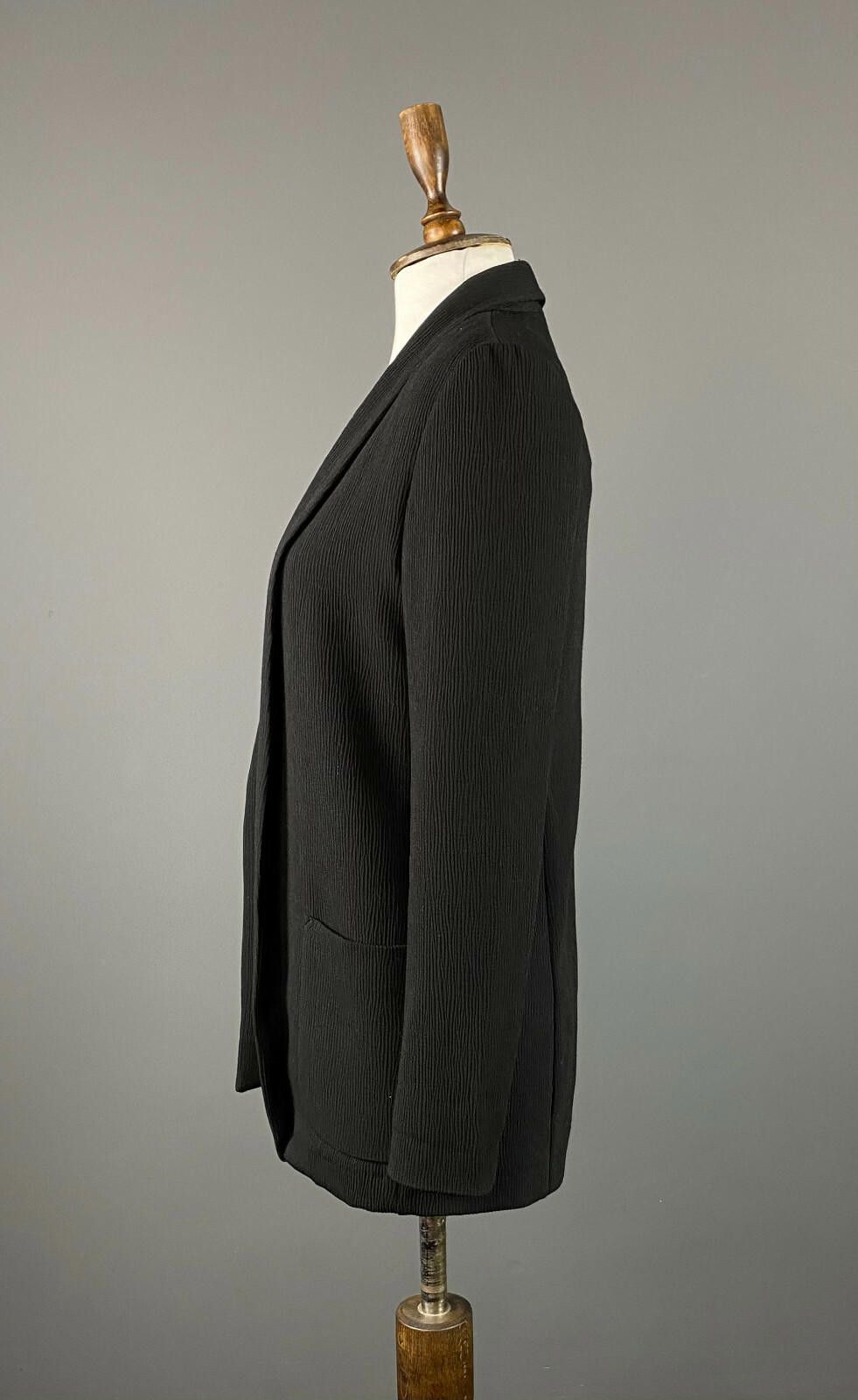 Designer Cop Copine valmont Veste Black Blazer Cape Jacket Size M / US 6-8 / IT 42-44 - 4 Thumbnail