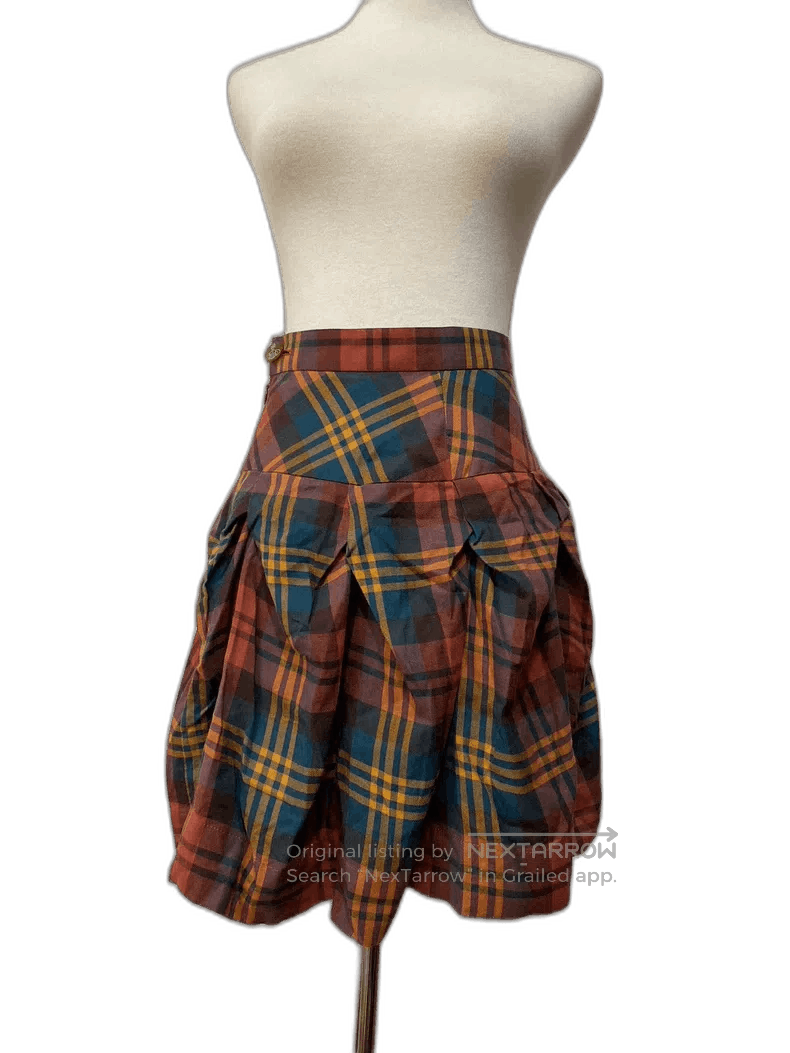 Vivienne Westwood Vivienne Westwood Plaid Irregular Skirt . Size 26" / US 2 / IT 38 - 1 Thumbnail