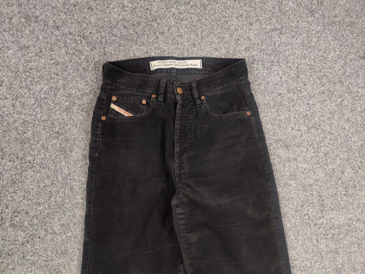 Diesel Vintage Diesel 90's Dark Gray Corduroy Trouser Pants Size US 30 / EU 46 - 7 Thumbnail