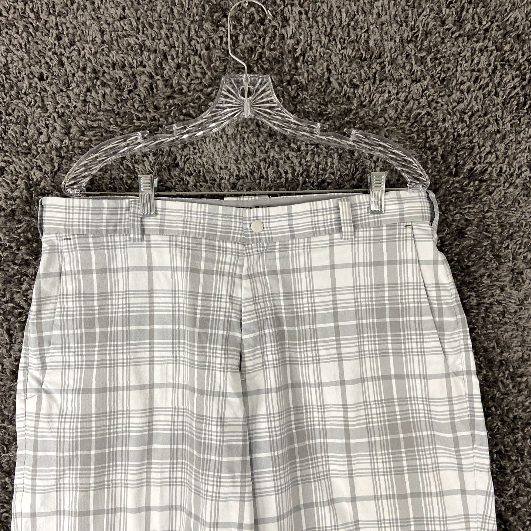 Nike VINTAGE Nike Golf Shorts Gray White Plaid Men Adult 36 Dri-Fit Chino Men’s 36 Size US 36 / EU 52 - 5 Thumbnail