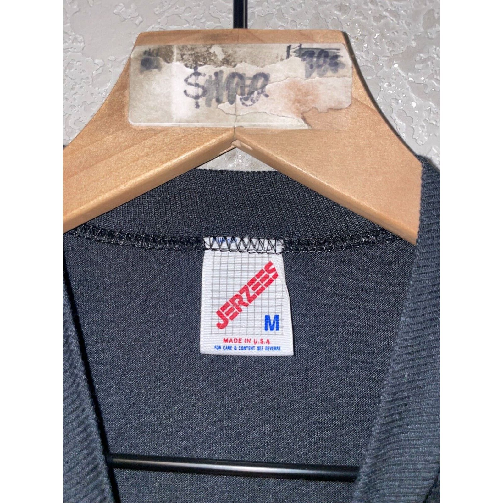 Jerzees Vintage Talons Shirt S.C. Mont. Black Graphic Tee 80s VTG M Size US M / EU 48-50 / 2 - 3 Thumbnail