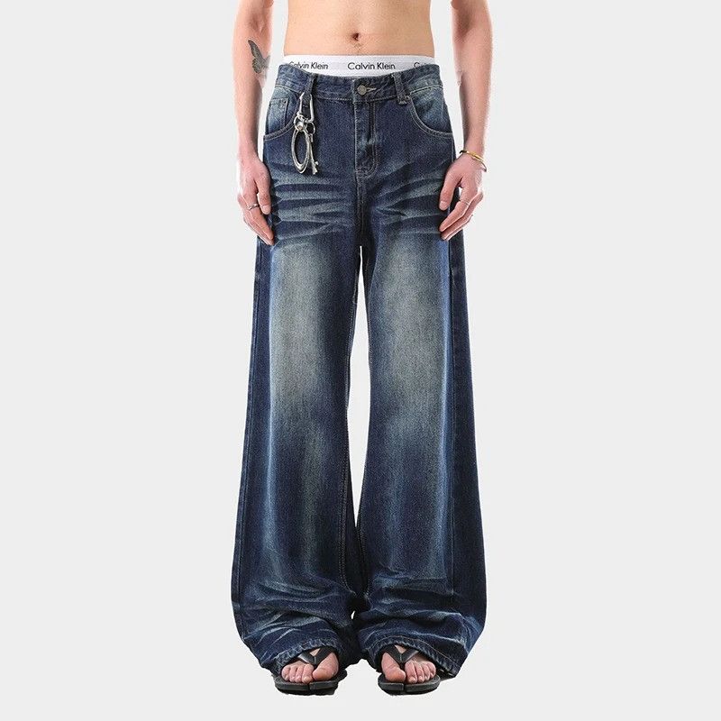 Jean Washed Gradient Color Men's Denim Size US 32 / EU 48 - 2 Thumbnail