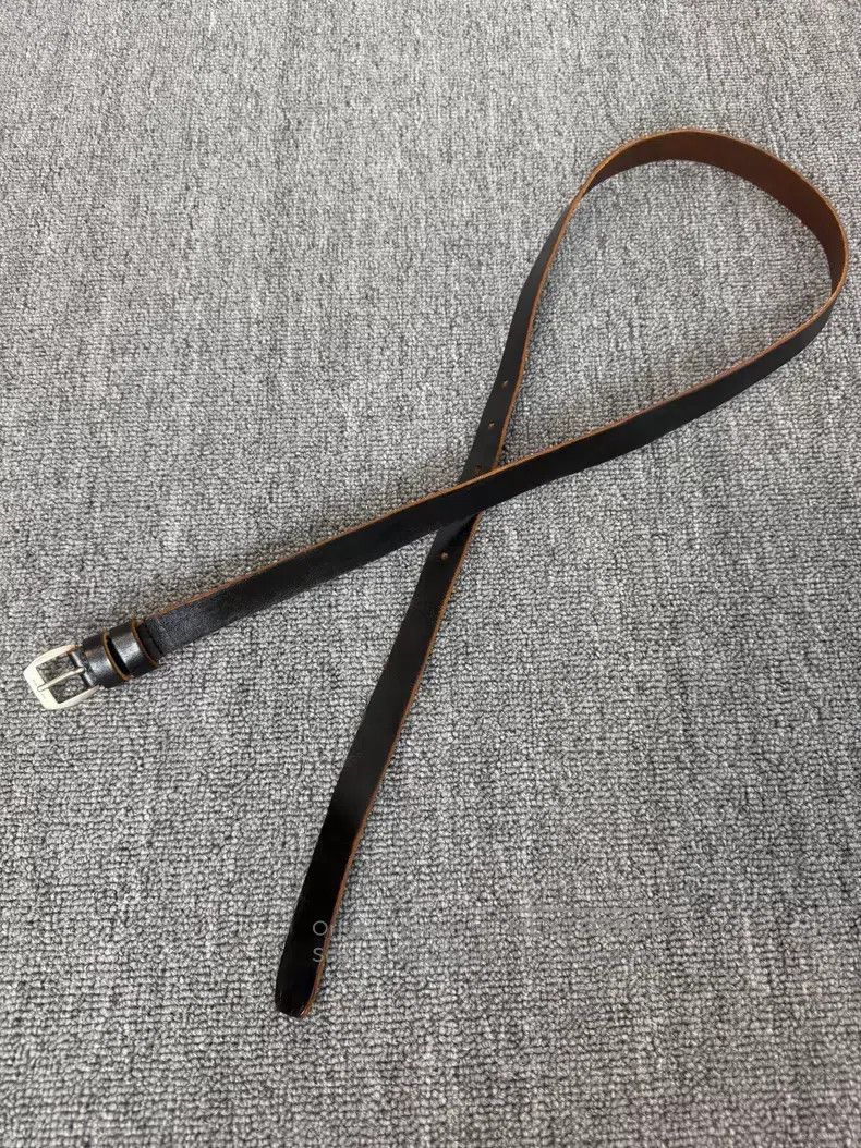 Saint Laurent Paris Saint Laurent Paris Black Brown Retro Silver Buckle Belt i Size ONE SIZE - 1 Thumbnail
