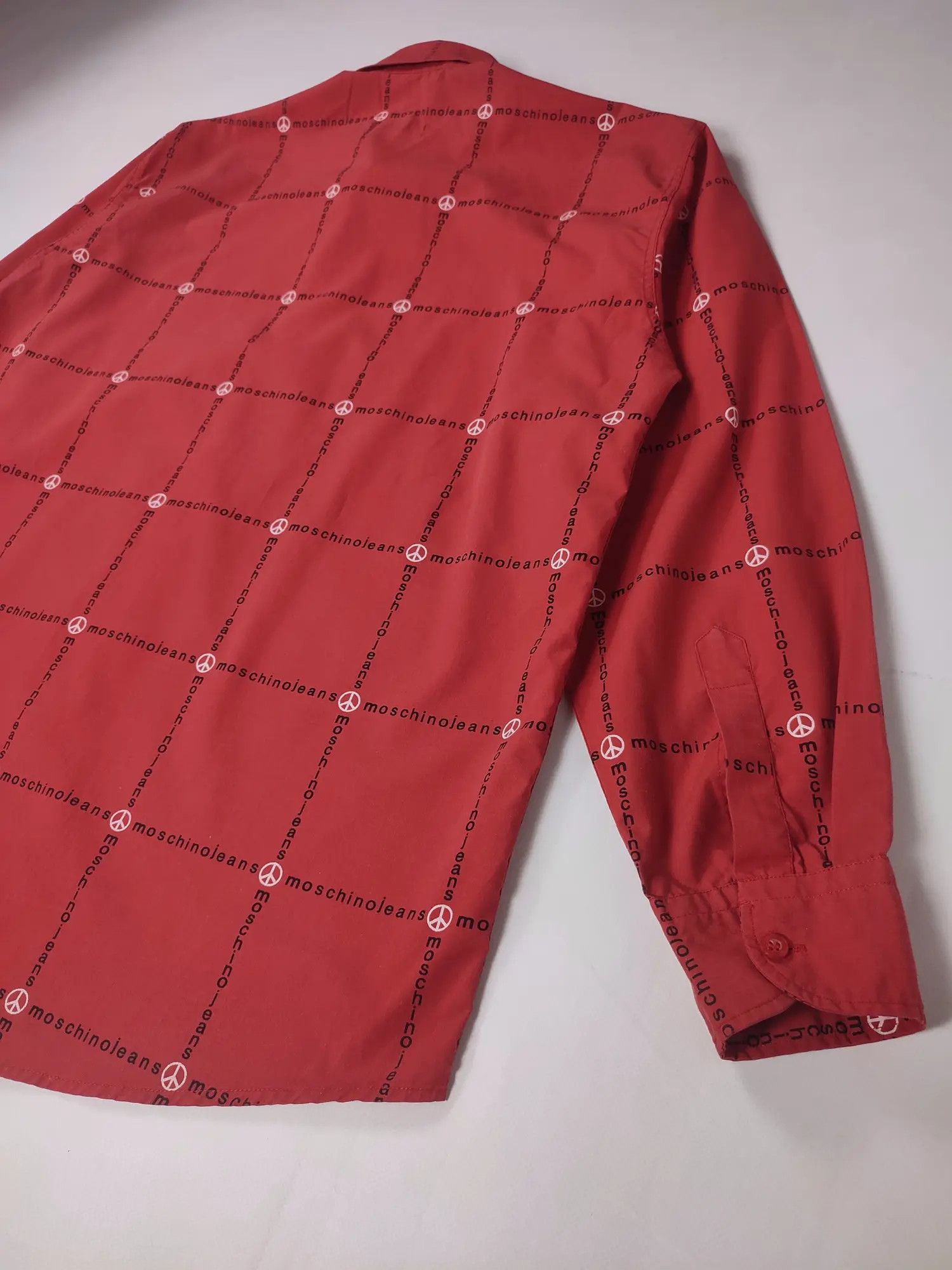 Moschino × Vintage Moschino vintage shirt monogram Size US L / EU 52-54 / 3 - 11 Thumbnail
