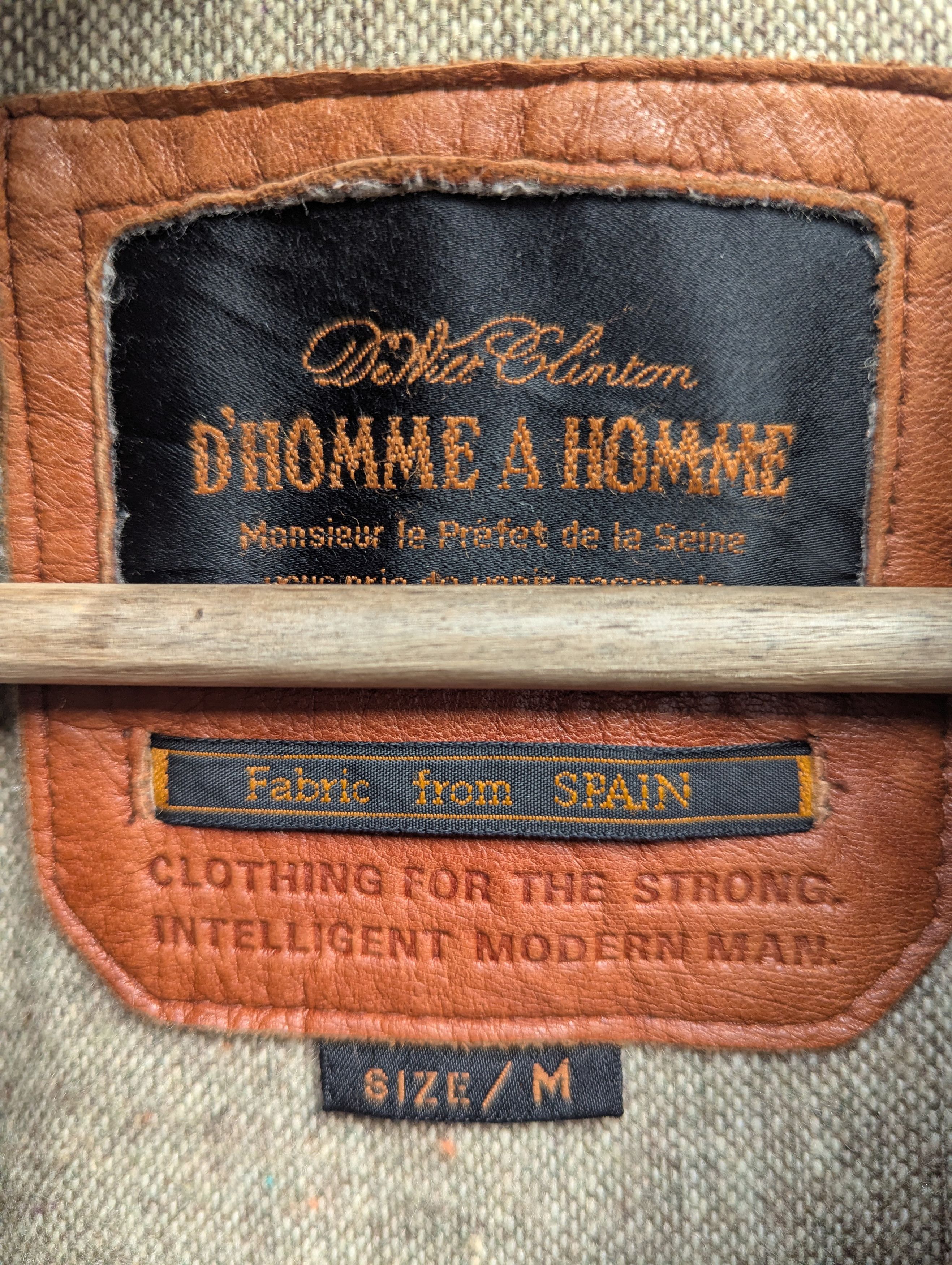 Japanese Brand DHAH FOR THE STRONG INTELLIGENT MODERN MAN LEATHER JACKET Size US M / EU 48-50 / 2 - 13 Thumbnail