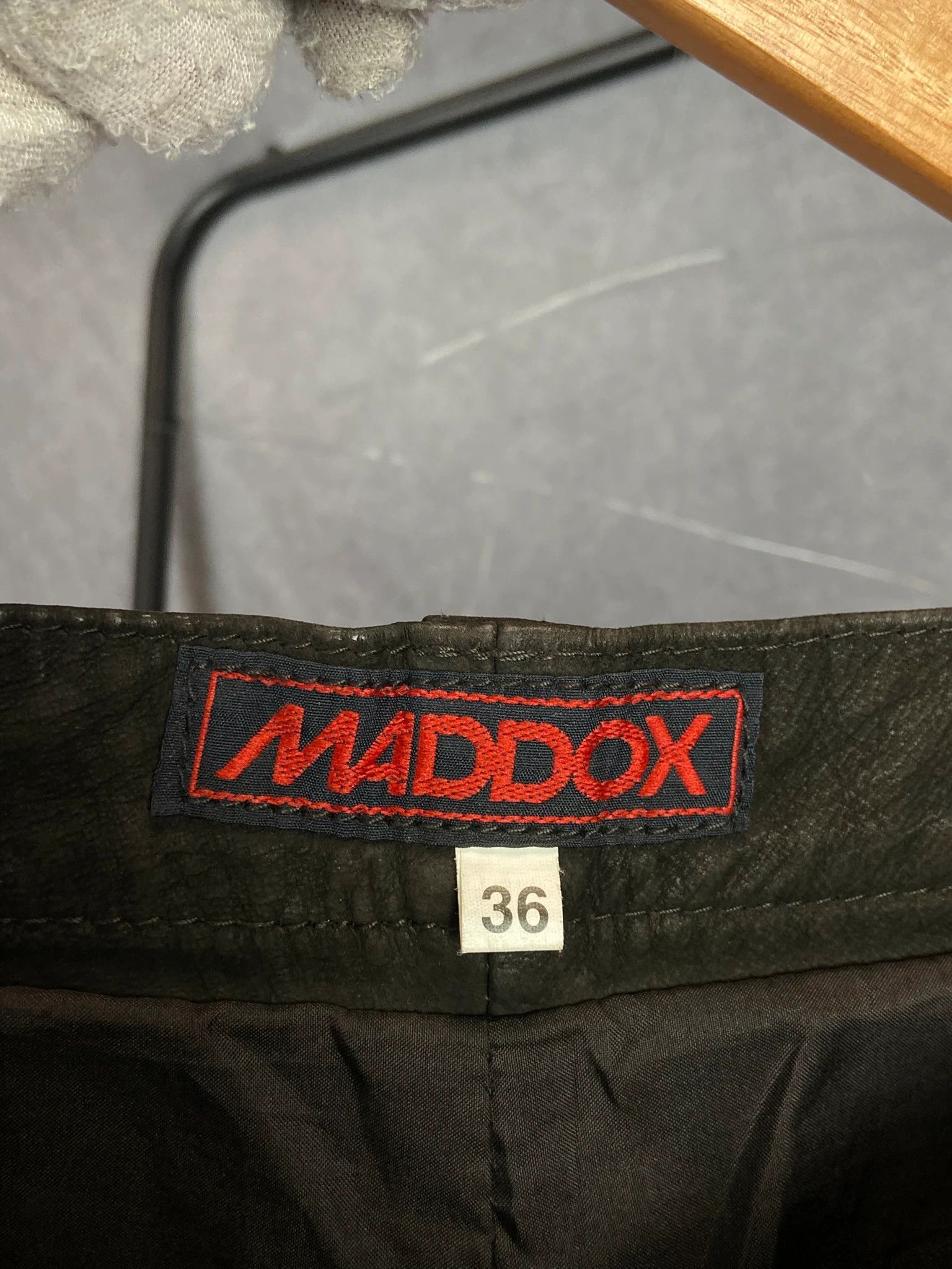 Vintage Maddox Brown Waxed Workwear Pants M Utility Fit Size US 36 / EU 52 - 8 Thumbnail