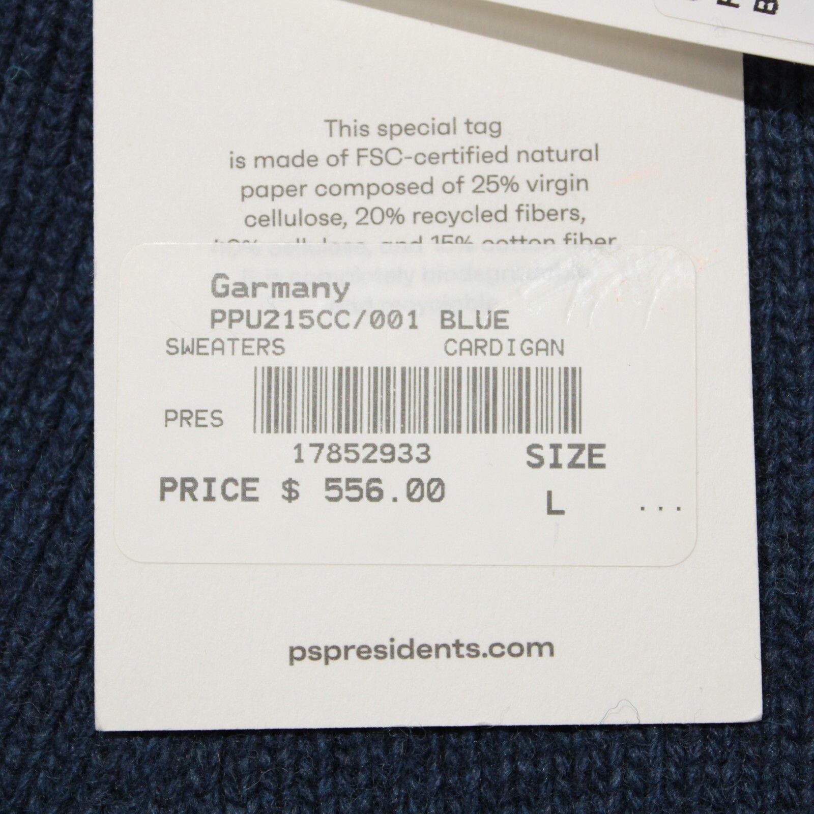 President's President's Sweater Size US L in Blue Size US L / EU 52-54 / 3 - 7 Thumbnail