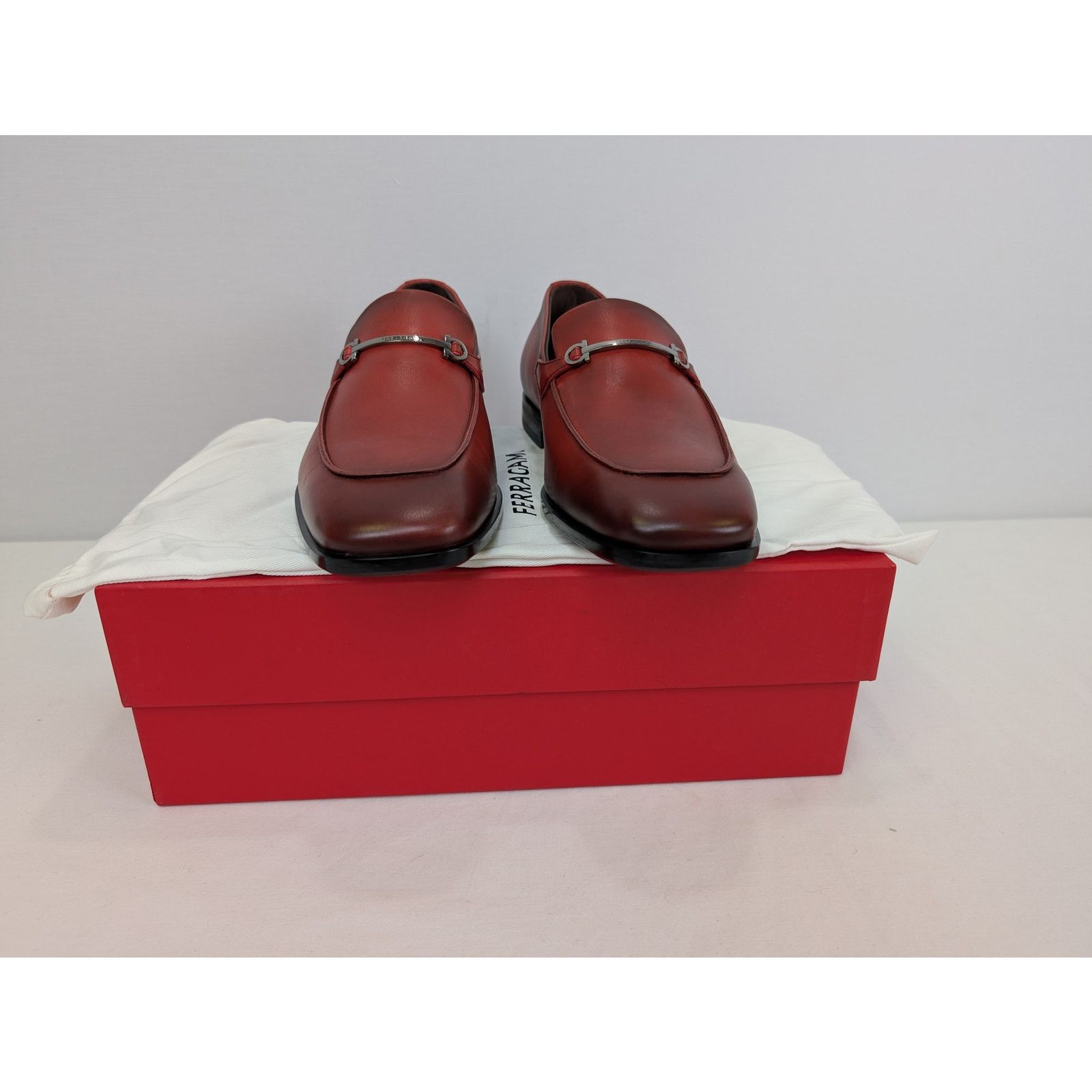 Salvatore Ferragamo o1rshd1 Africa Calf Shoe boots in Flame Red Size US 9.5 / EU 42-43 - 17 Thumbnail