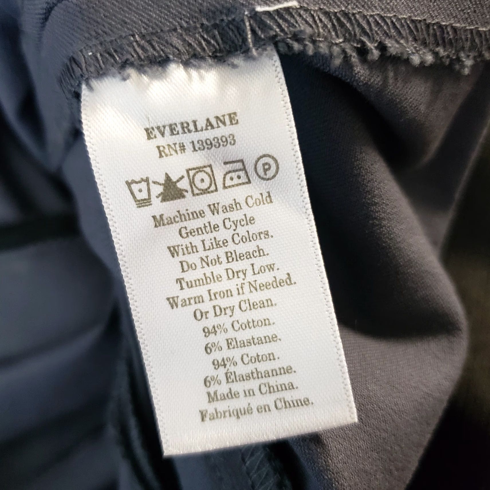 Everlane Everlane Pants Size 2 Gray Mid Rise Cotton Blend Side Zip Skinny Cropped Womens Size 26" / US 2 / IT 38 - 7 Thumbnail