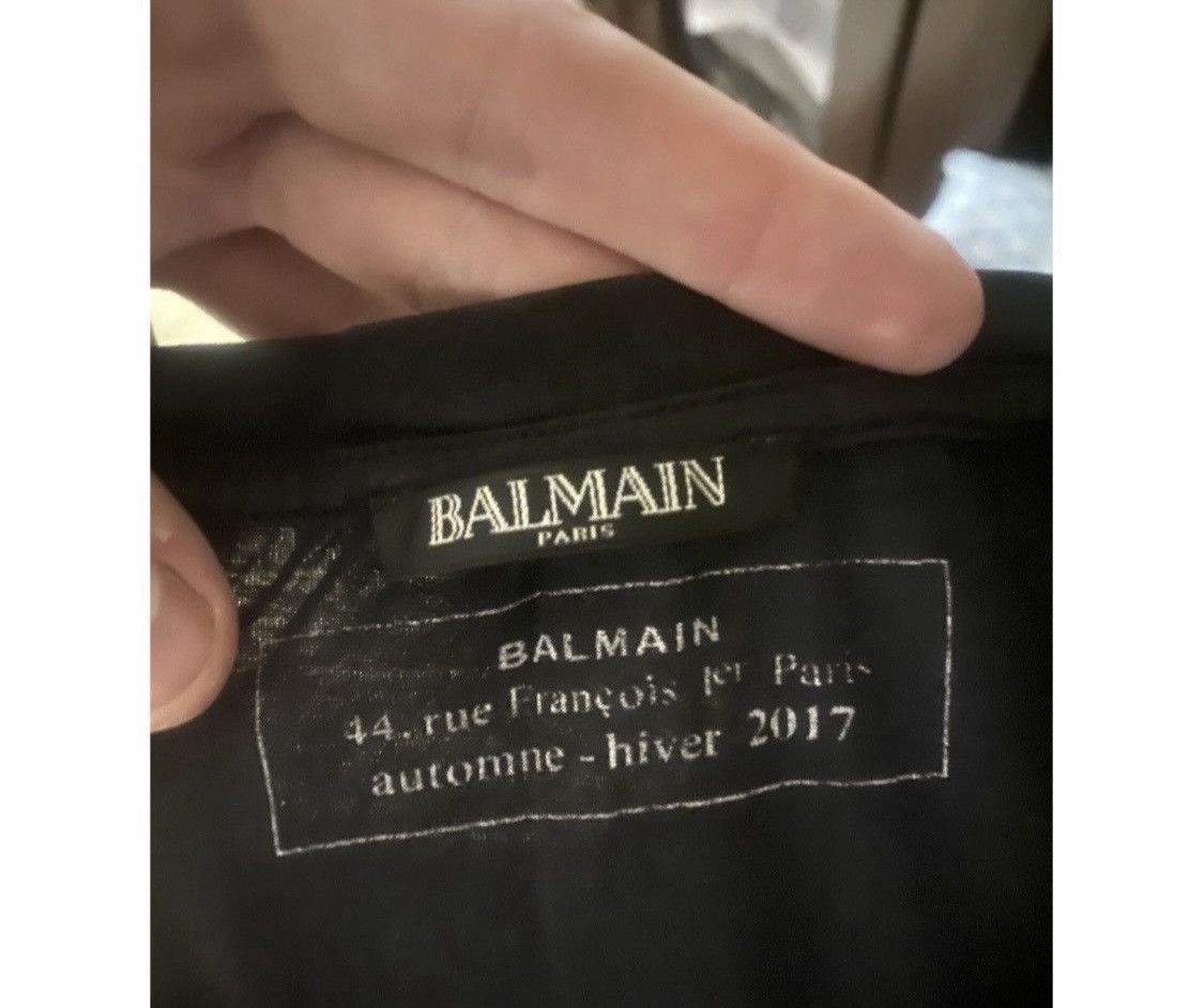Balmain Luxury Balmain Paris big logo tee Size US M / EU 48-50 / 2 - 2 Thumbnail