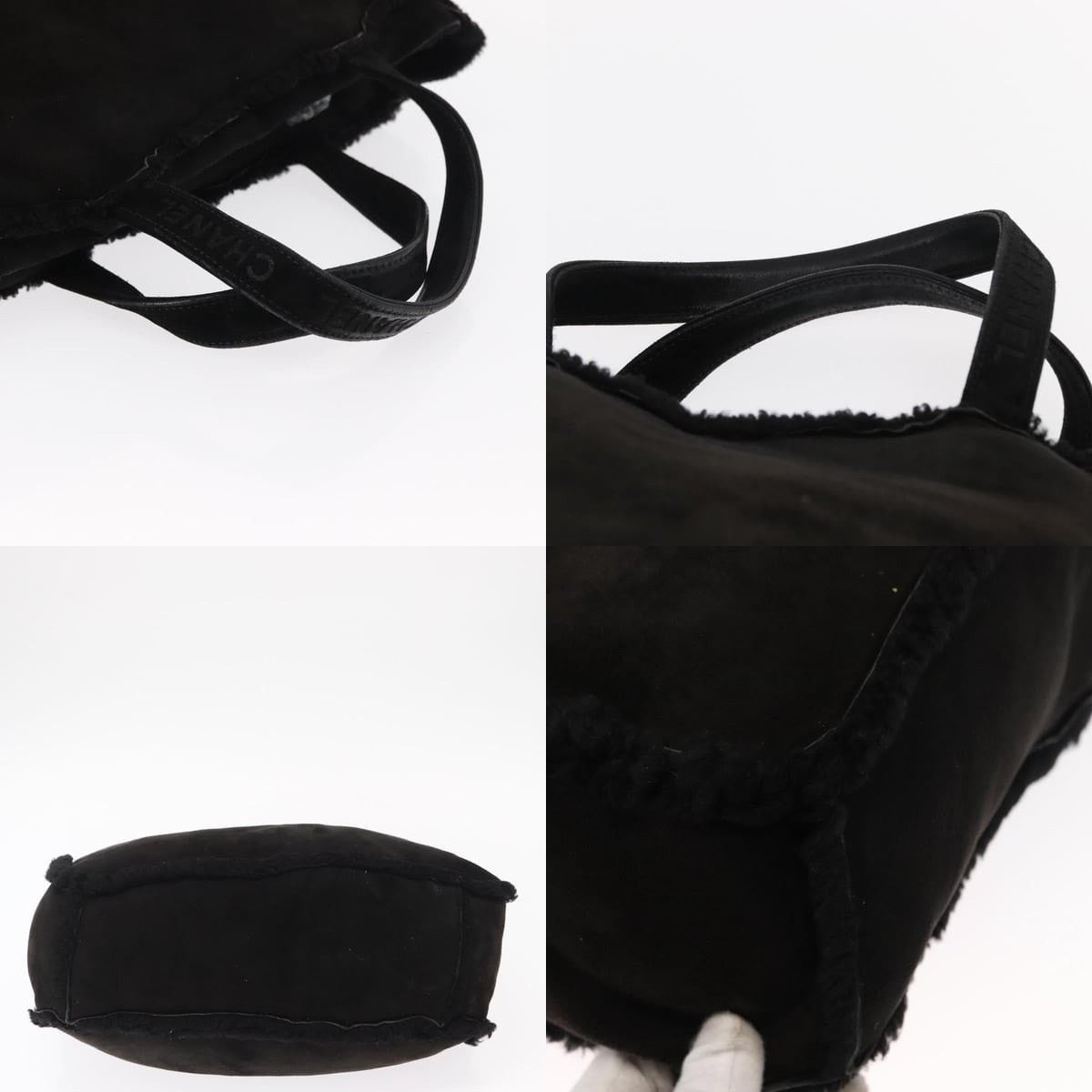 Chanel Chanel Mouton Black CC Tote Bag Size ONE SIZE - 4 Thumbnail