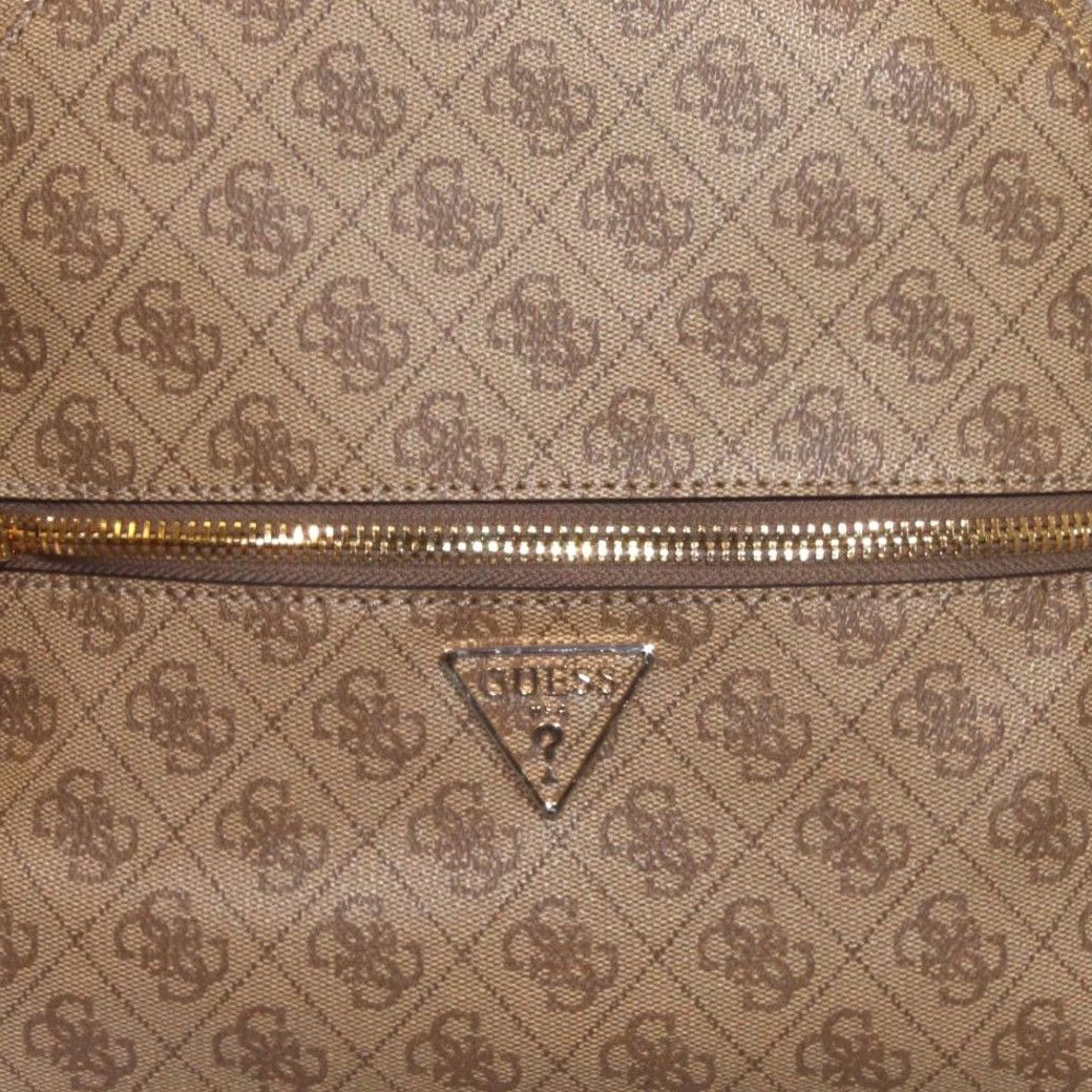 Guess Guess Women's Manhattan Backpack Latte Logo Large Bag Size ONE SIZE - 7 Thumbnail