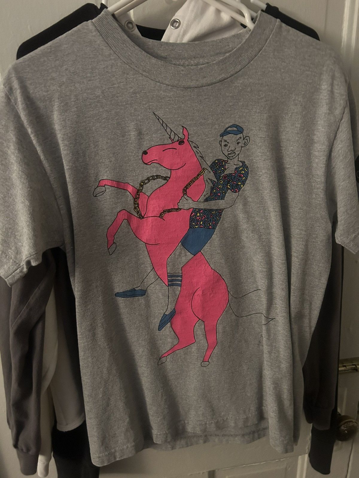 Image of Dertbag x Odd Future Rattle Libre Tyler The Creator Dirtbag Tee One Of 20 in Grey (Size Small)