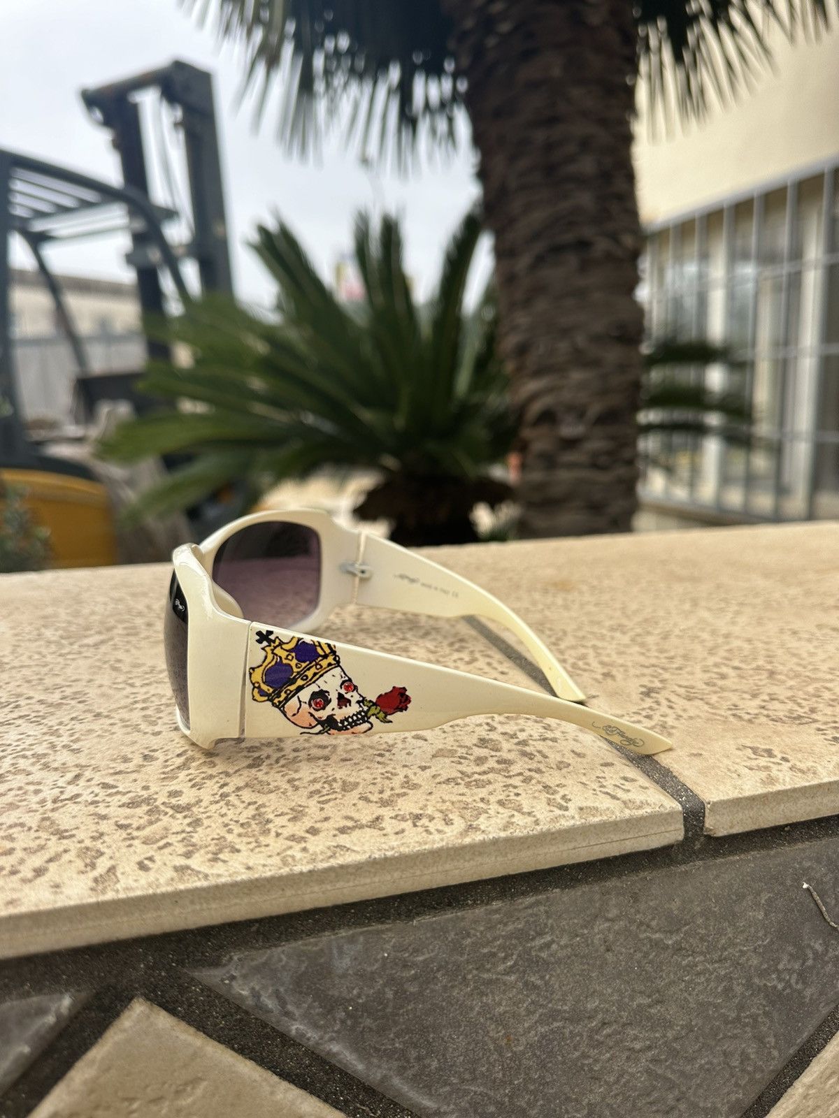 Ed Hardy Ed Hardy Sunglasses White Size ONE SIZE - 3 Thumbnail
