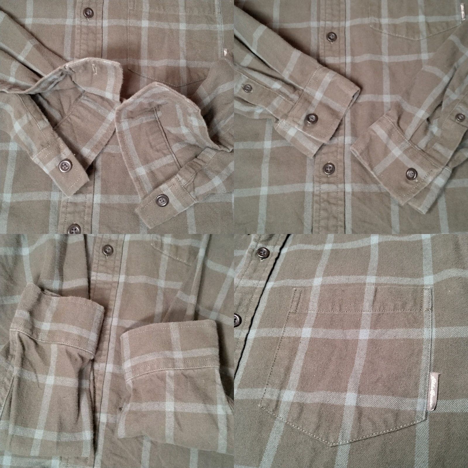 Eddie Bauer Eddie Bauer Flannel Shirt M Classic Fit Green Plaid Cotton Button-Down Workwear Shirt Men Size US M / EU 48-50 / 2 - 9 Thumbnail