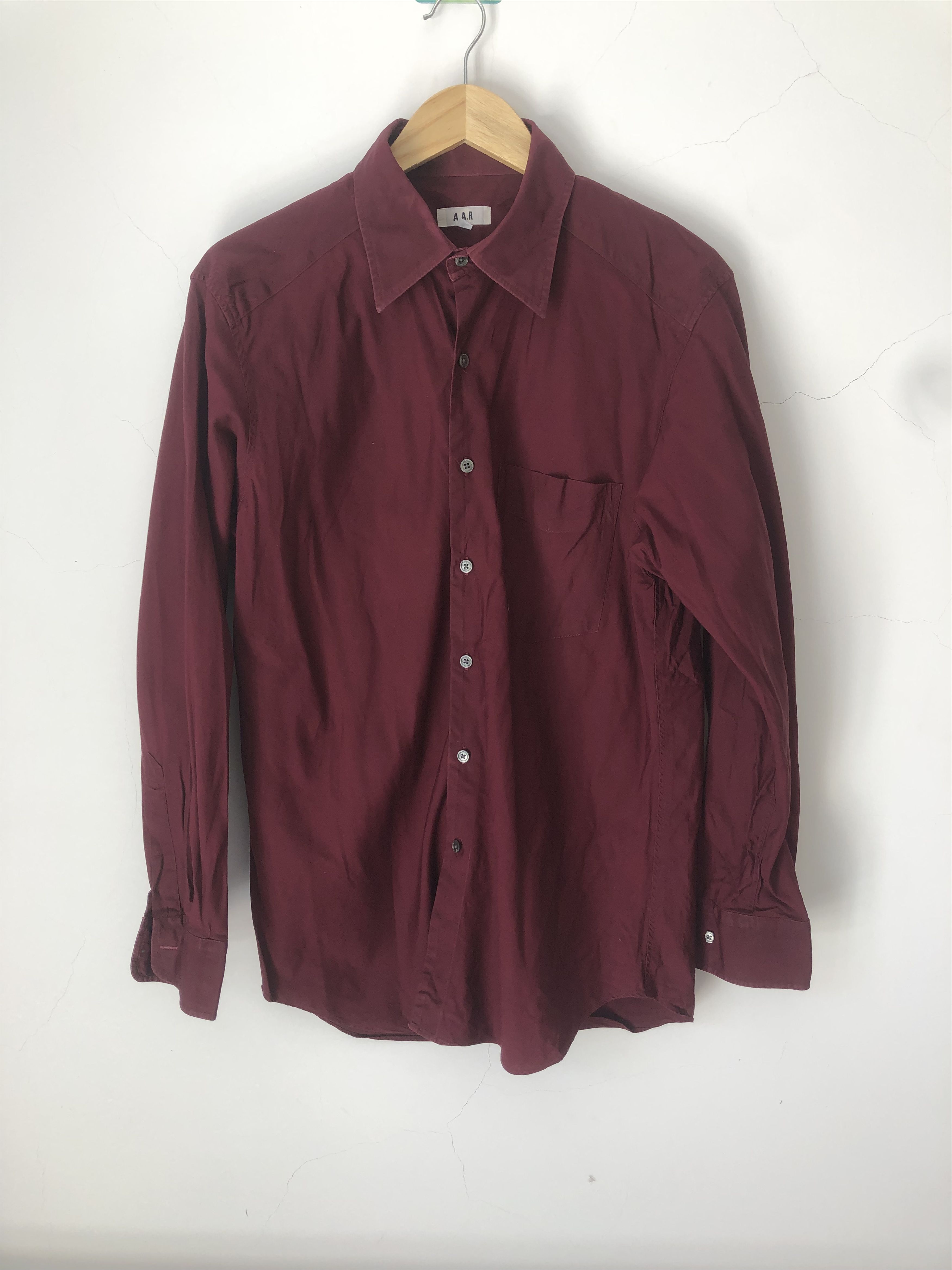 Yohji Yamamoto red wine shirt Size US M / EU 48-50 / 2 - 1 Thumbnail