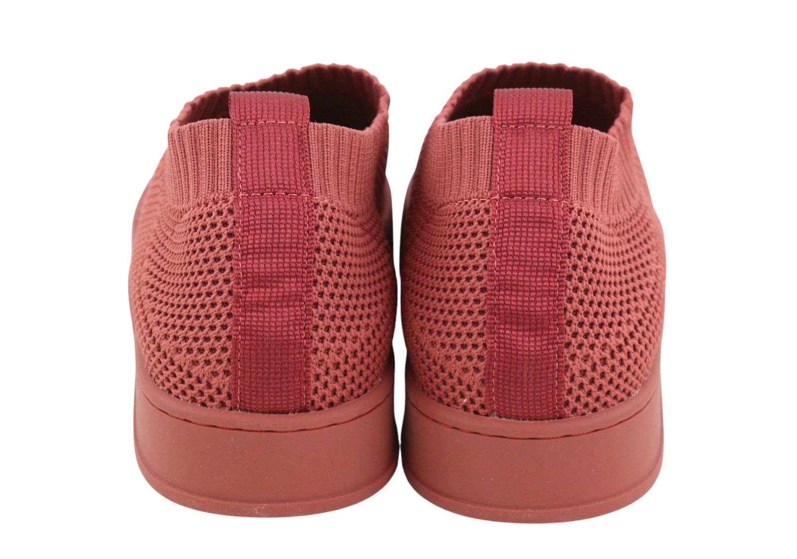 MAX&Co. EU38 Brick Red Textured Slip On Square Sole Sneakers 88723 Size US 7 / IT 37 - 7 Thumbnail