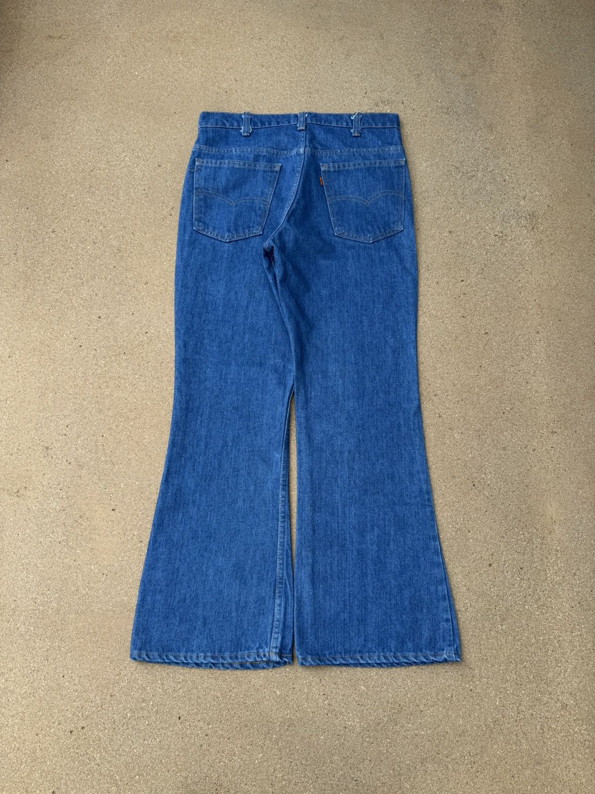Levi's × Vintage Vtg 70’s Levi’s 646 Orange Tab Bellbottom Flare Jeans 33x29 Size US 33 - 2 Thumbnail