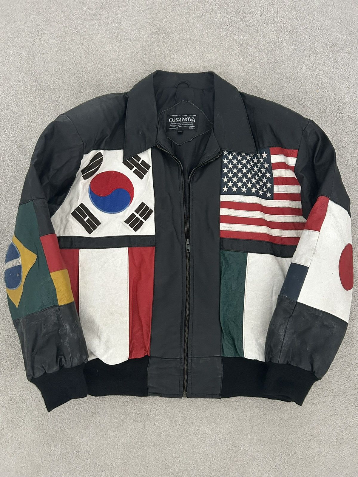 Cosa Nova Cosa Nova Canadian Leather Flag Jacket. Size US S / EU 44-46 / 1 - 1 Thumbnail