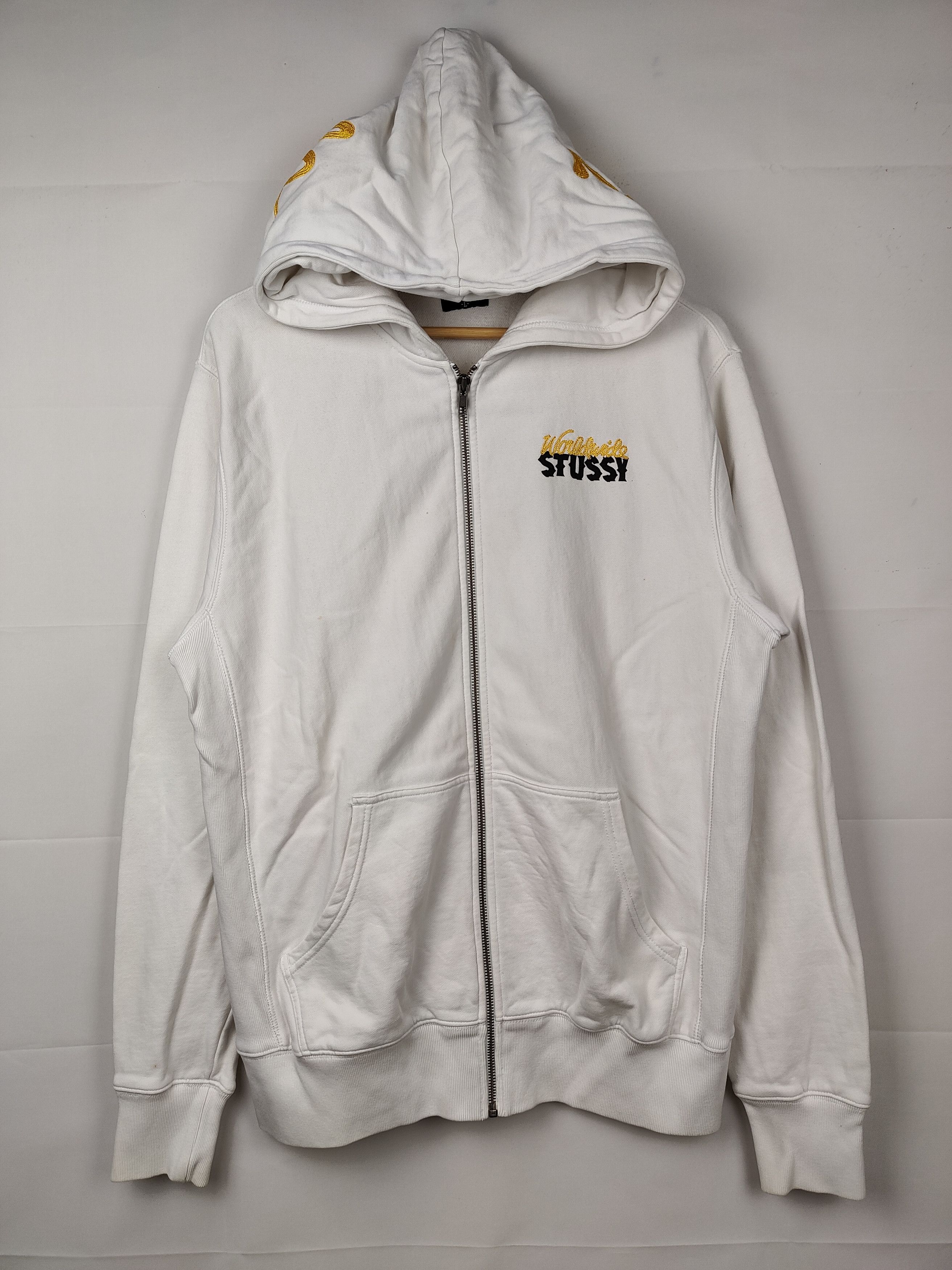 Stussy Stussy Zipper Hoodie Sweatshirt Size US L / EU 52-54 / 3 - 1 Thumbnail