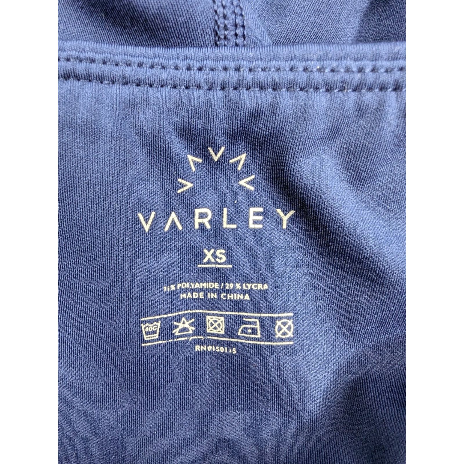 Varley Varley Leggings Womens XS Blue Perforated Breathable Skinny Activewear Jogging Yoga Run Cycling Training Dance Gym Athletic Athleisure Size 26" / US 2 / IT 38 - 6 Thumbnail