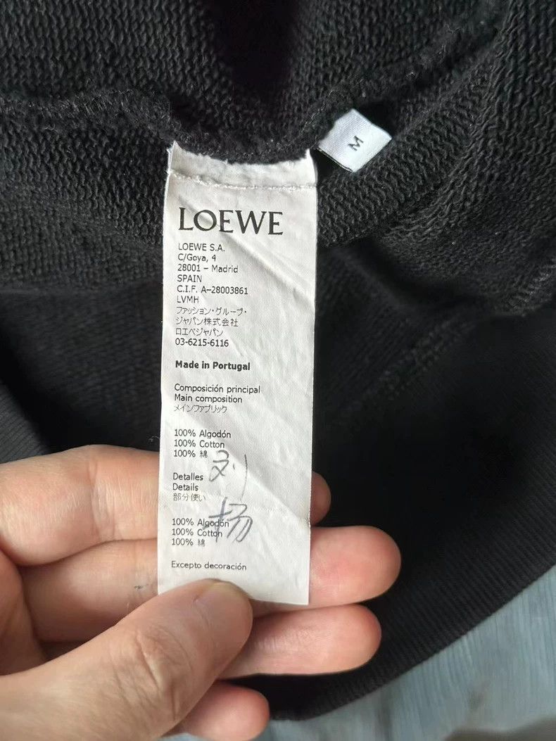 Loewe loewe Black pullover sweatshirt 2505-Nextarrow Size US S / EU 44-46 / 1 - 3 Thumbnail