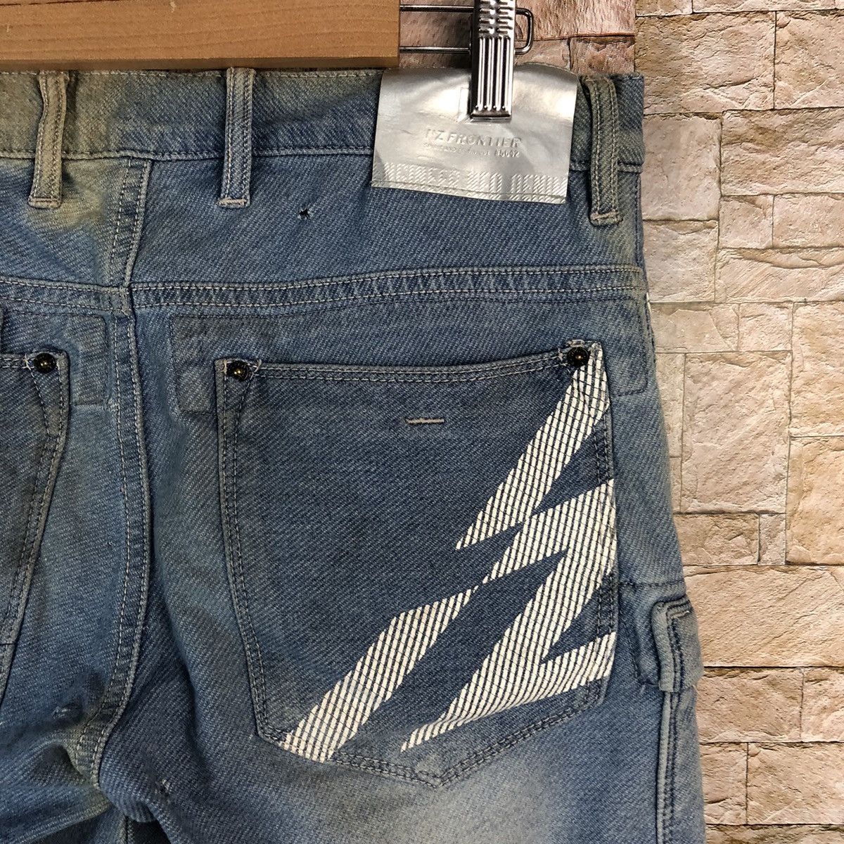 Japanese Brand Iz Frontier Blue Cargo Multipocket Pants #A968 Size US 32 / EU 48 - 22 Thumbnail