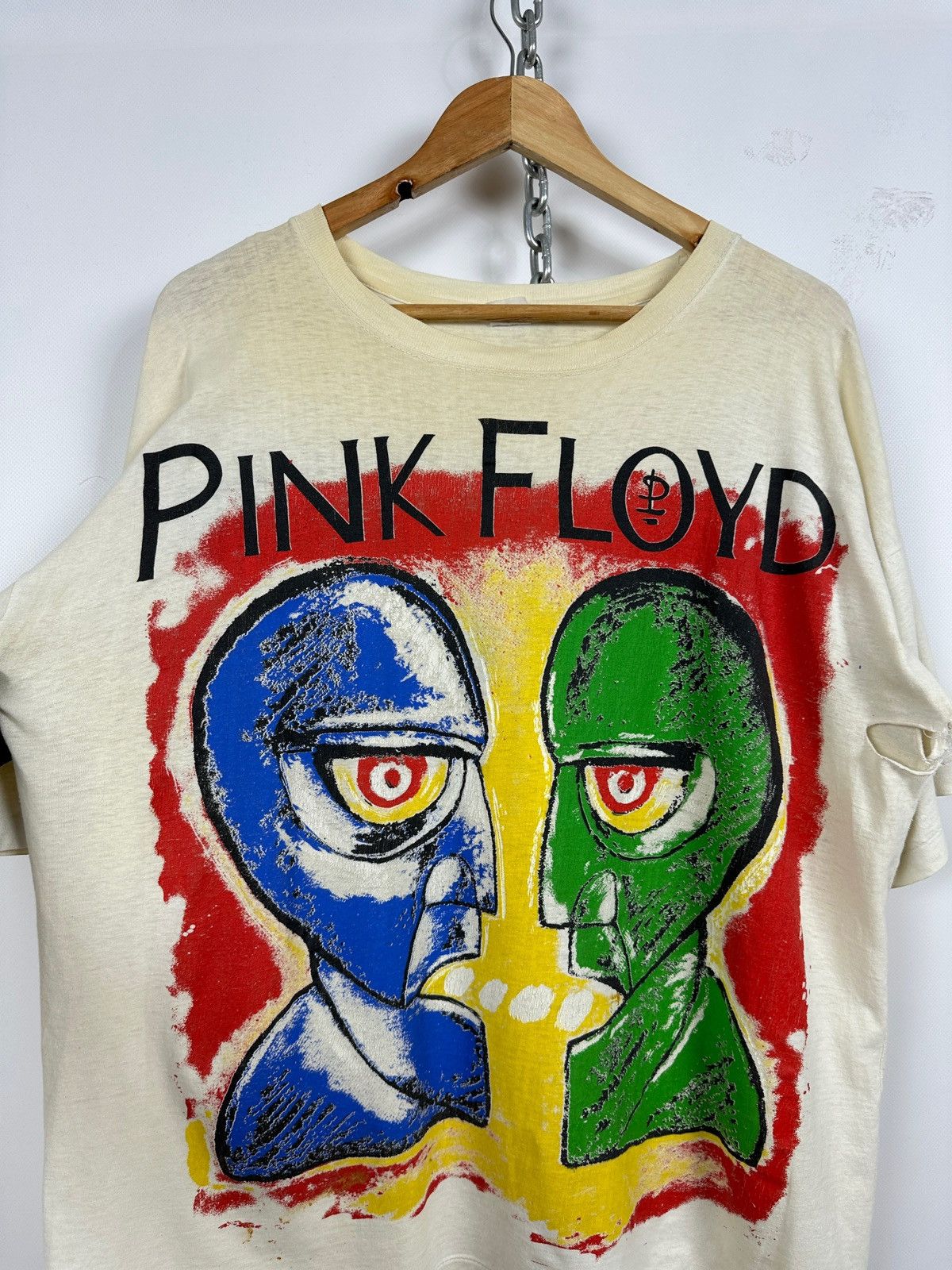 Band Tees Vintage Pink Floyd Division Bell Distressed The Wall T-Shirt Size US XL / EU 56 / 4 - 6 Thumbnail