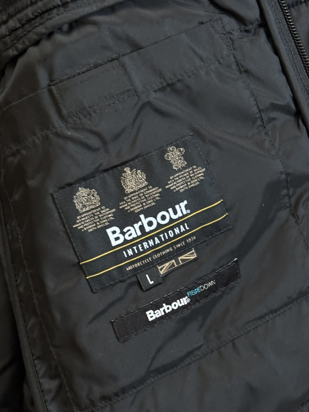 Barbour Barbour International Ouston hooded quilted jacket fibredown Size US L / EU 52-54 / 3 - 11 Thumbnail