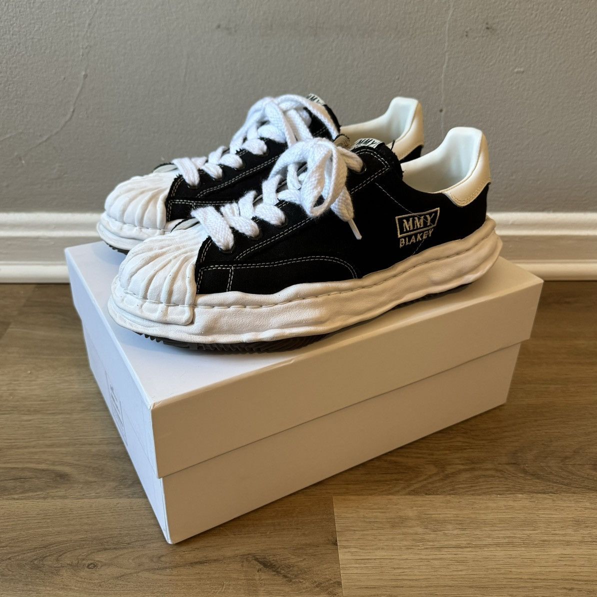 Maison MIHARA YASUHIRO MMY Blakey Low Canvas Sneakers Size US 12 / EU 45 - 1 Thumbnail