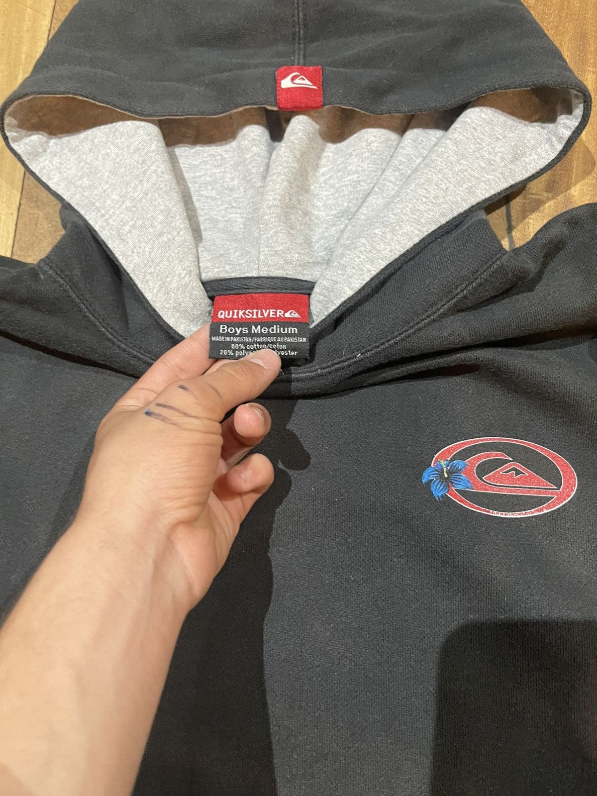 Quiksilver Vintage Black Grail Quiksilver Dragon Hooodie XXS Y2K surf Size US XS / EU 42 / 0 - 2 Thumbnail