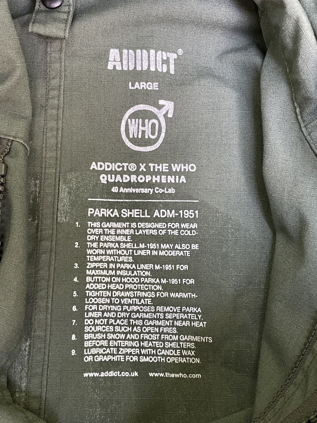 ADDICT Addict x The Who Quadrophenia Parka Shell 40 Anniversary Size US L / EU 52-54 / 3 - 15 Thumbnail